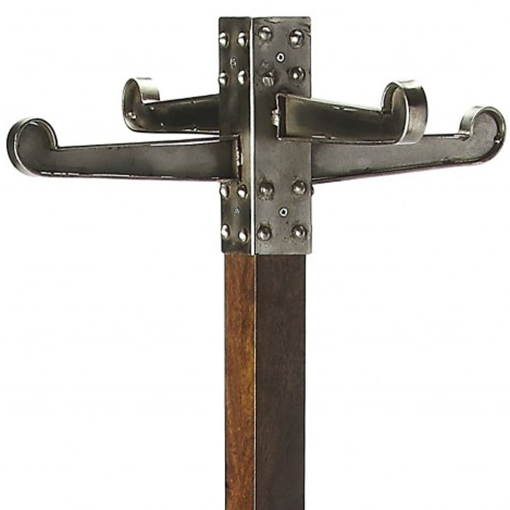 Industrial Chic Vintage Style Coat Rack-Coat Hangers-DECOROLALA