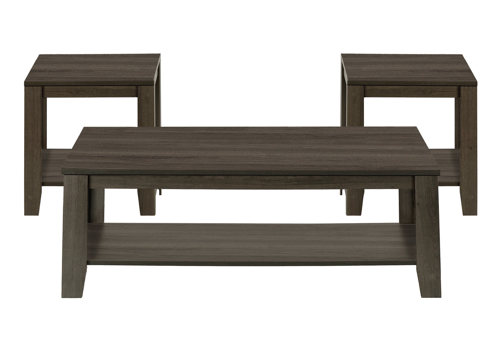 Industrial Grey 3-Piece Coffee Table Set-Table Set-DECOROLALA