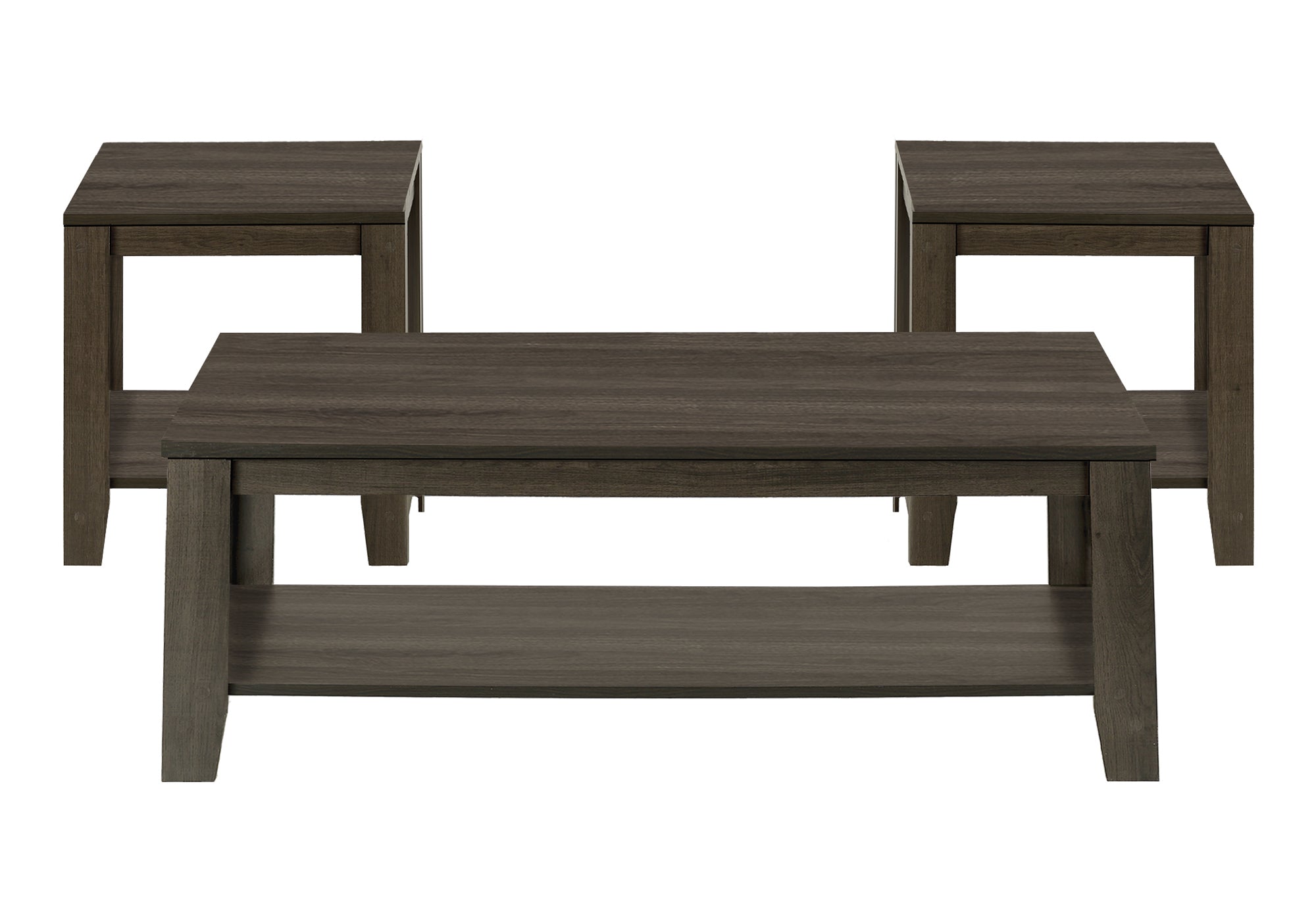 Industrial Grey 3-Piece Coffee Table Set-Table Set-DECOROLALA