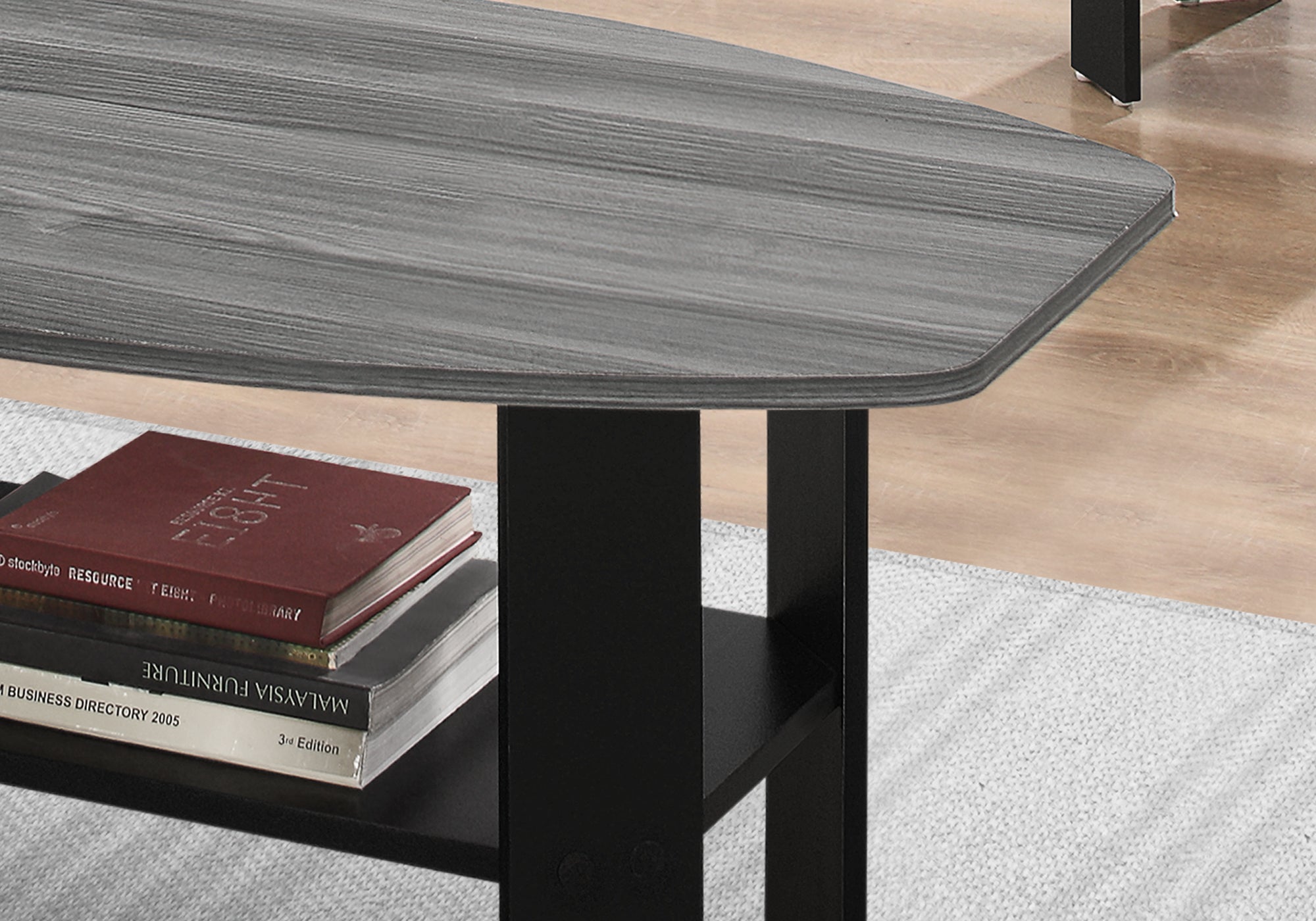 Industrial Grey 3-Piece Coffee Table Set-Table Set-DECOROLALA