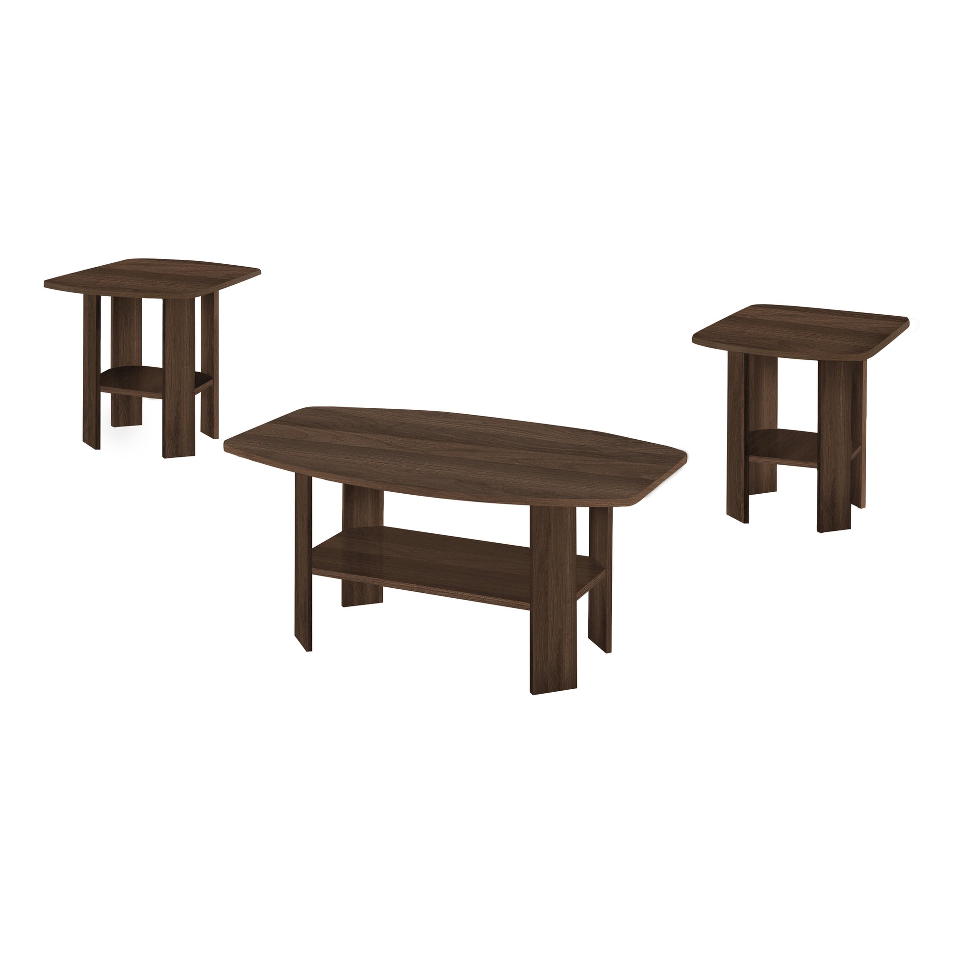 Industrial Grey 3-Piece Coffee Table Set-Table Set-DECOROLALA