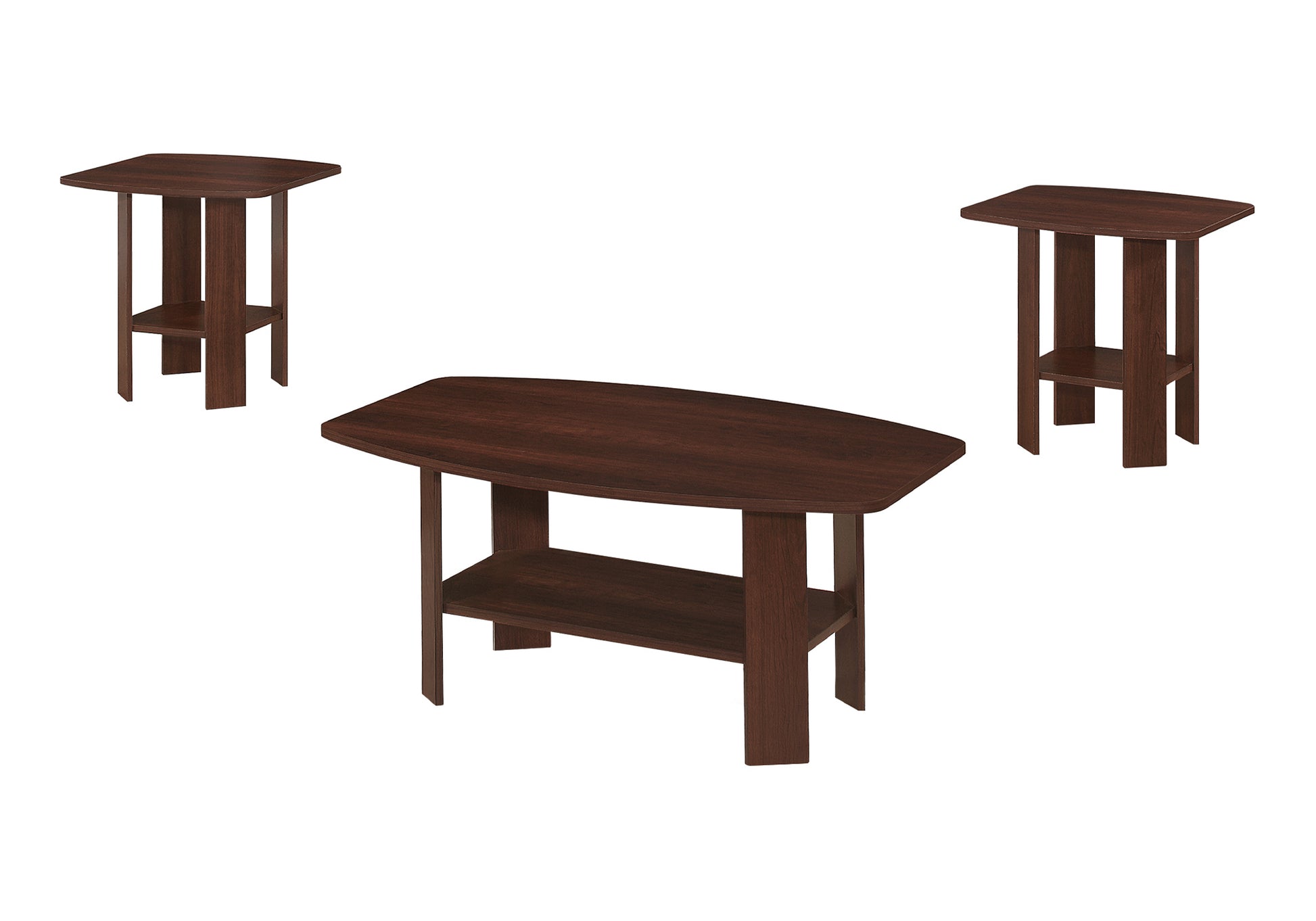Industrial Grey 3-Piece Coffee Table Set-Table Set-DECOROLALA