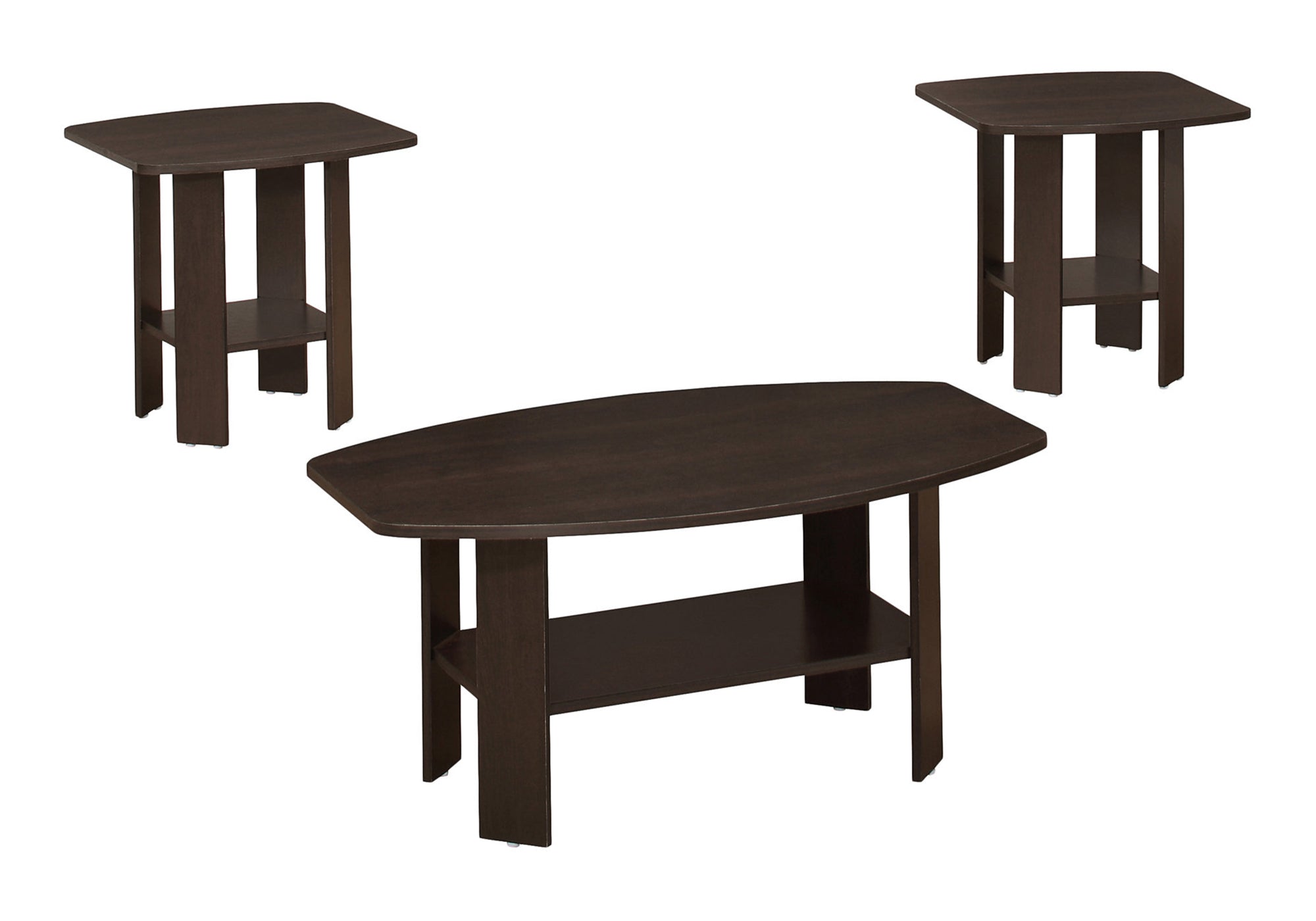Industrial Grey 3-Piece Coffee Table Set-Table Set-DECOROLALA