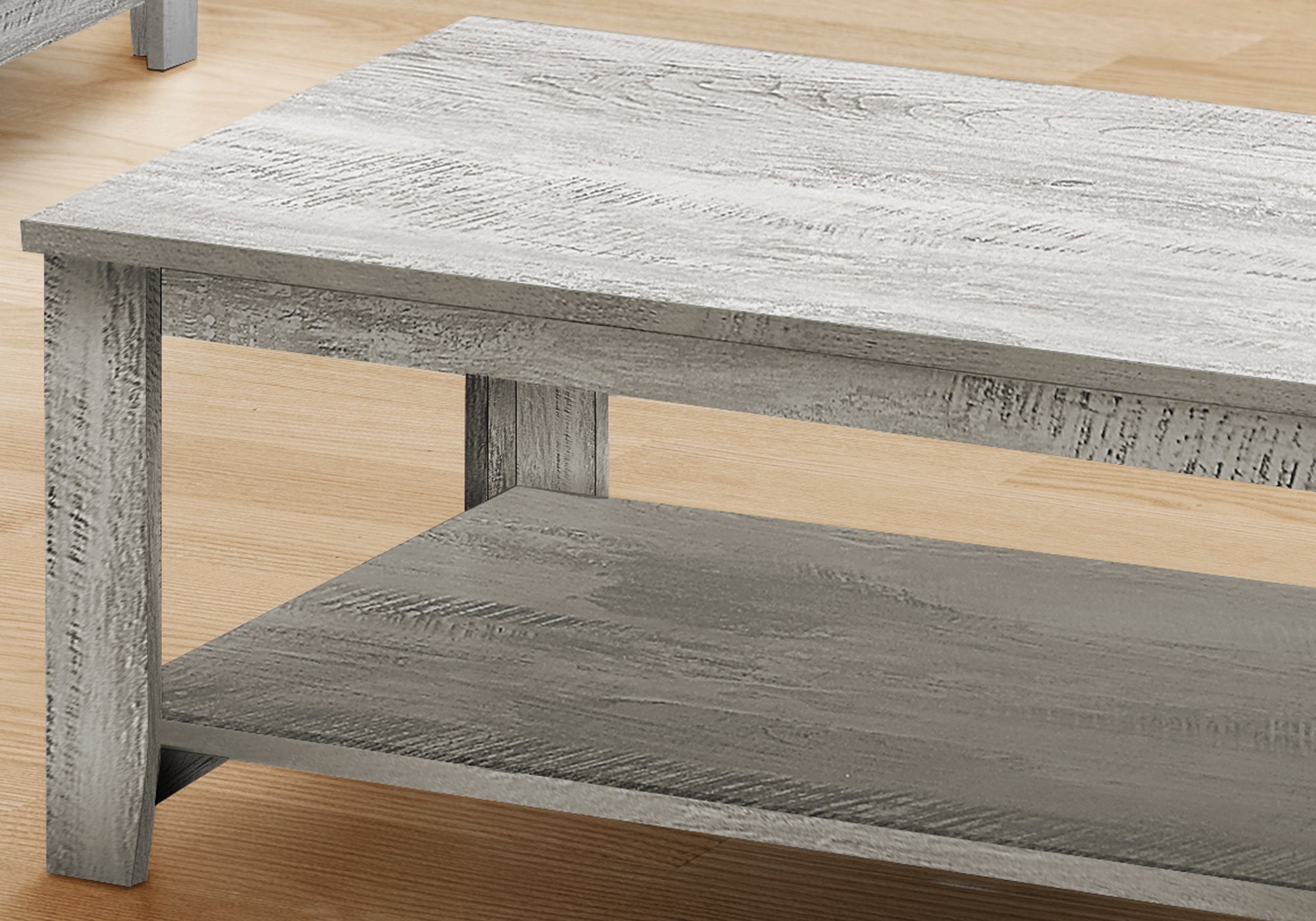 Industrial Grey 3-Piece Coffee Table Set-Table Set-DECOROLALA