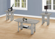 Industrial Grey 3-Piece Coffee Table Set-Table Set-DECOROLALA