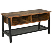Industrial TV Stand for TVs up to 45" - Rustic Brown-Home Furnishings > Living Room Furniture > TV¬†Stands-DECOROLALA