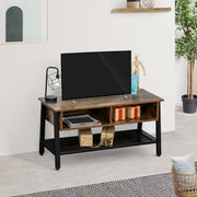 Industrial TV Stand for TVs up to 45" - Rustic Brown-Home Furnishings > Living Room Furniture > TV¬†Stands-DECOROLALA
