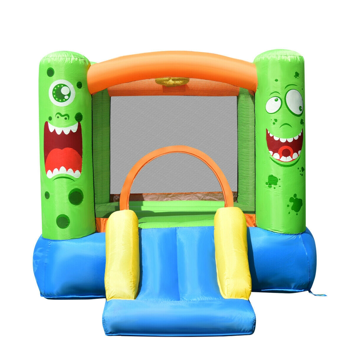 Inflatable Bounce House Jumper Castle Kid's Playhouse with Long Slide
