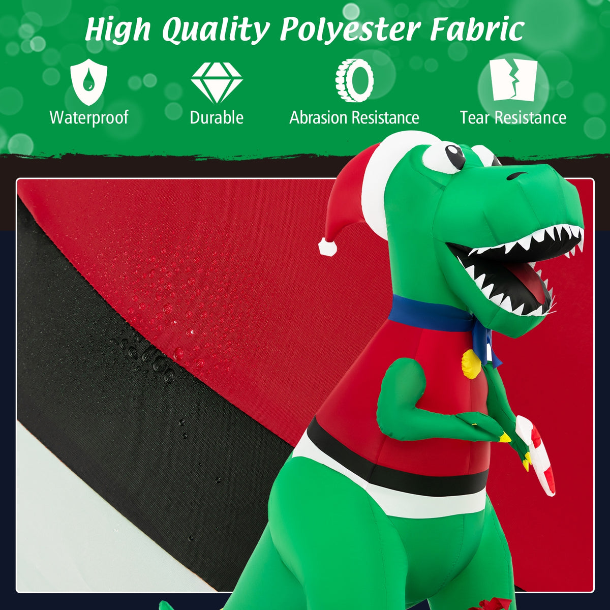 Inflatable Christmas Decoration with LED Lights and Waterproof Blower-Christmas Inflatables-DECOROLALA