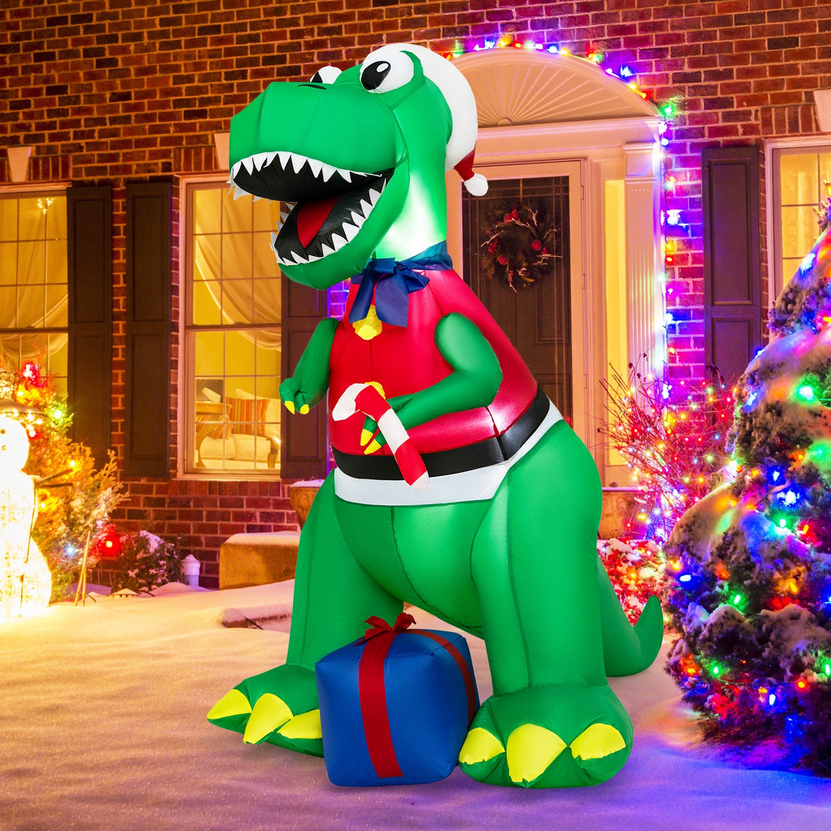 Inflatable Christmas Decoration with LED Lights and Waterproof Blower-Christmas Inflatables-DECOROLALA