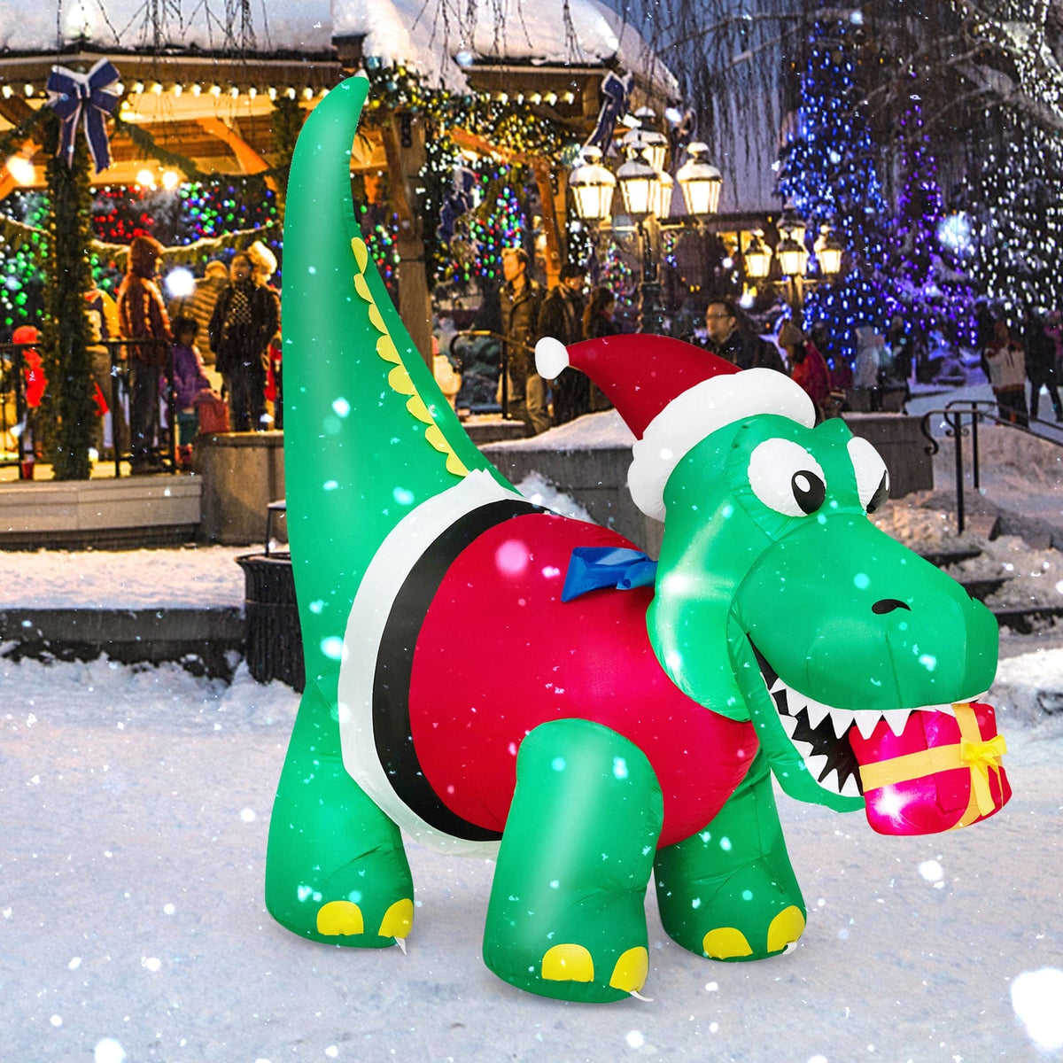 Inflatable Christmas Decoration with LED Lights for Yard-Christmas Inflatables-DECOROLALA