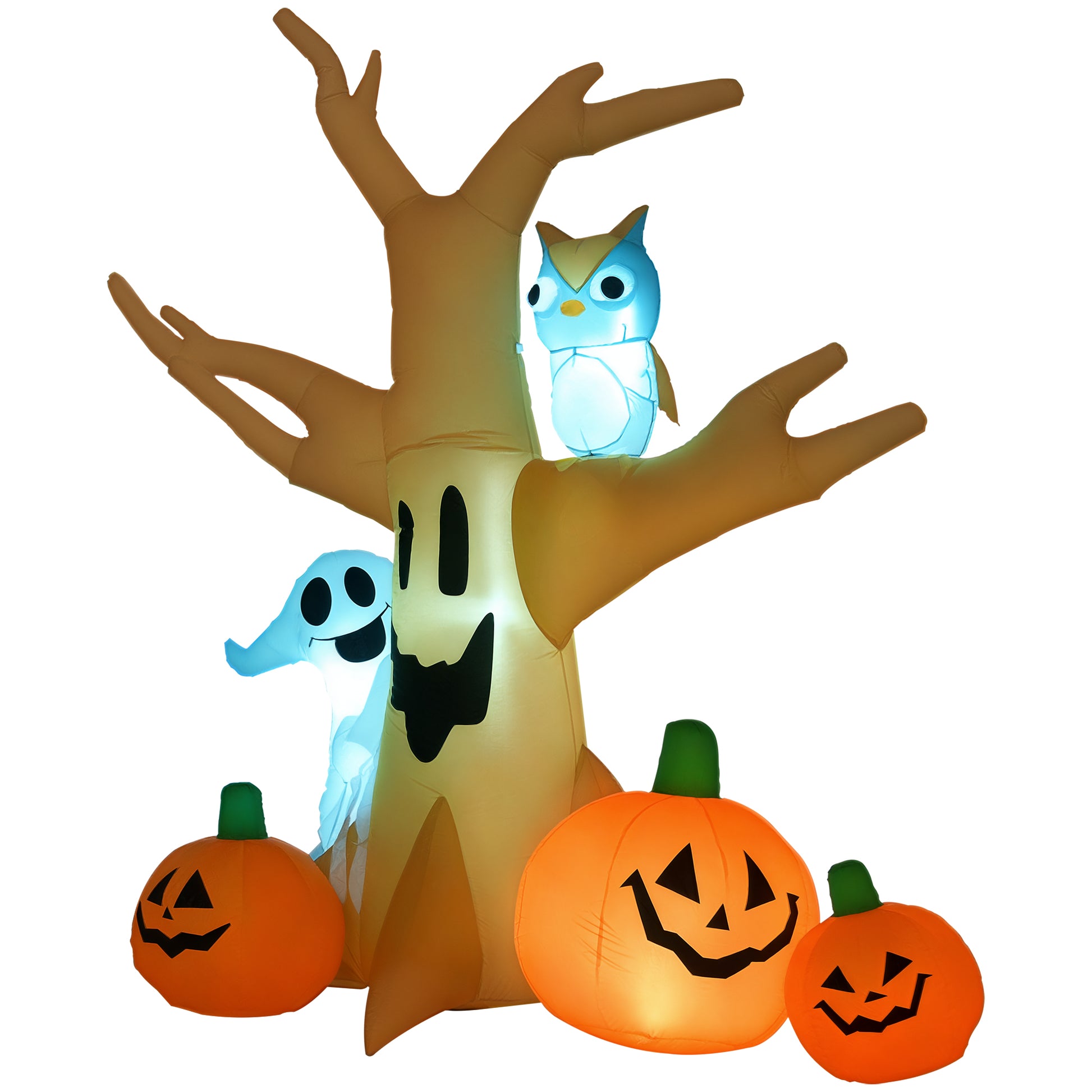 Inflatable Halloween Haunted Tree Decoration with LED Lights - 8'H-Home Furnishings > Holiday & Seasonal > Halloween Decorations-DECOROLALA