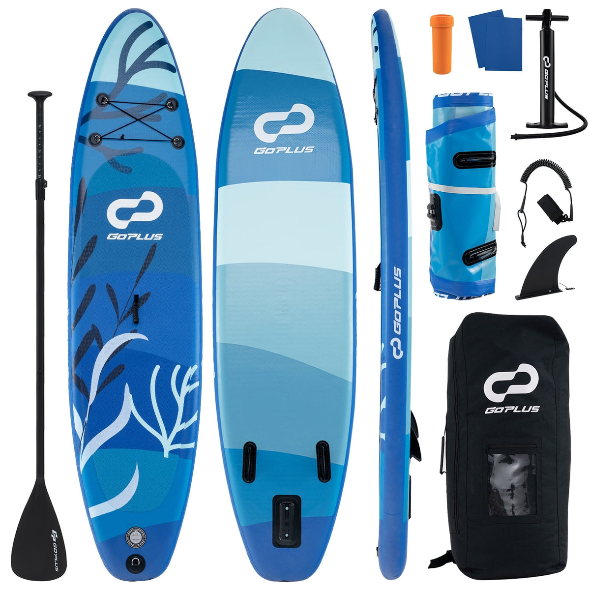 Inflatable Stand Up Paddle Board Sup Board with Premium SUP Accessories-L-Surfing-DECOROLALA