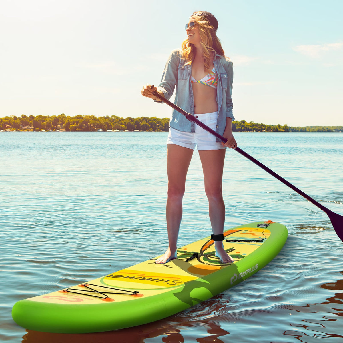 Inflatable Stand up Paddle Board iSUP Board Accessories with 3 Fins-S-Surfing-DECOROLALA