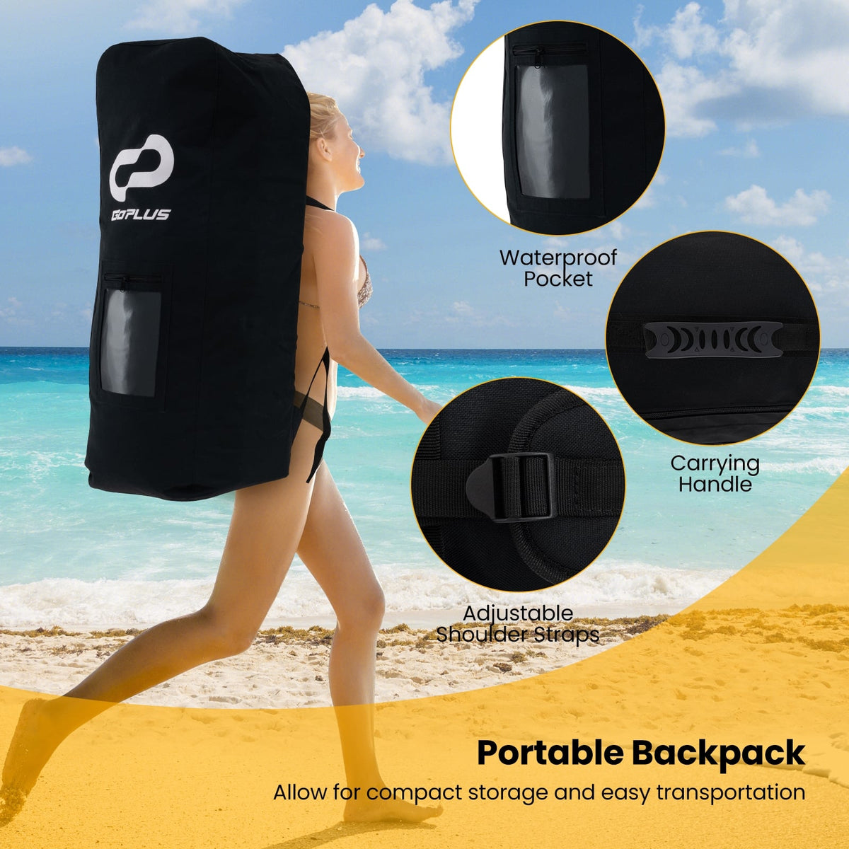 Inflatable Stand up Paddle Board with Adjustable Paddle and 3 Fins for Adults and Youths-L-Surfing-DECOROLALA
