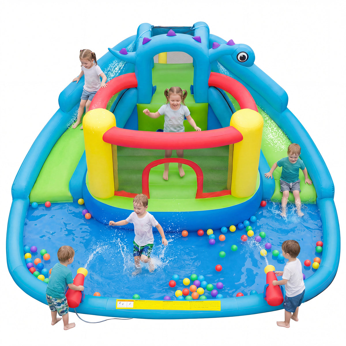 Inflatable Water Slide Park Dinosaur-themed Kids Inflatable Bounce House