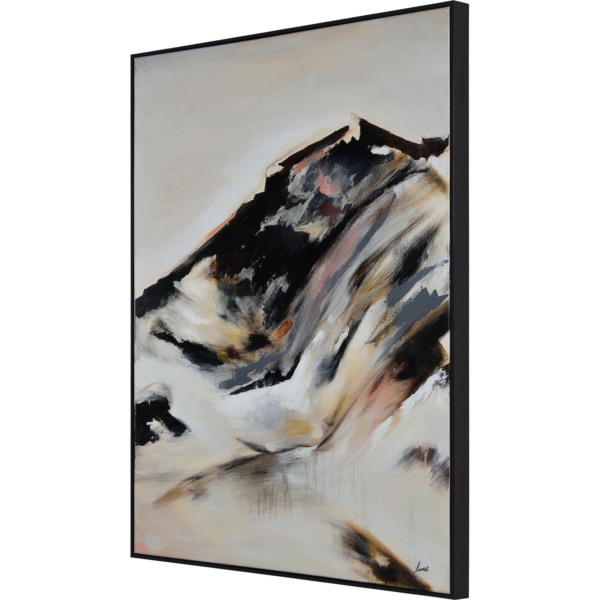 Infusion 40" Wide Canvas Art, Black-Canvas Art-DECOROLALA