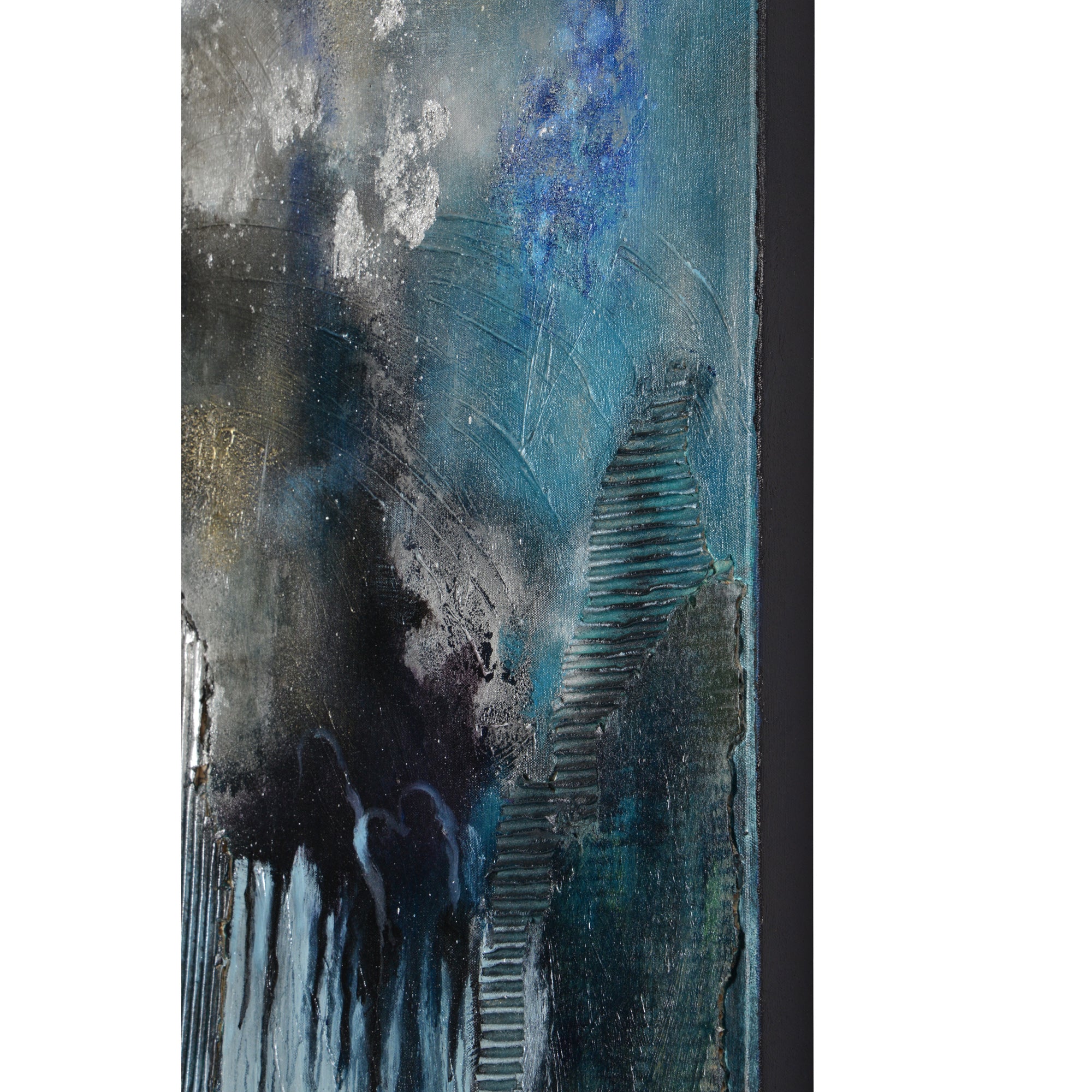 Infusion 40" Wide Canvas Art, Black-Canvas Art-DECOROLALA