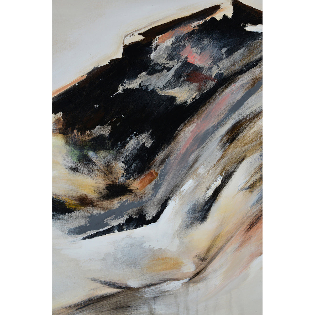Infusion 40" Wide Canvas Art, Black-Canvas Prints-DECOROLALA