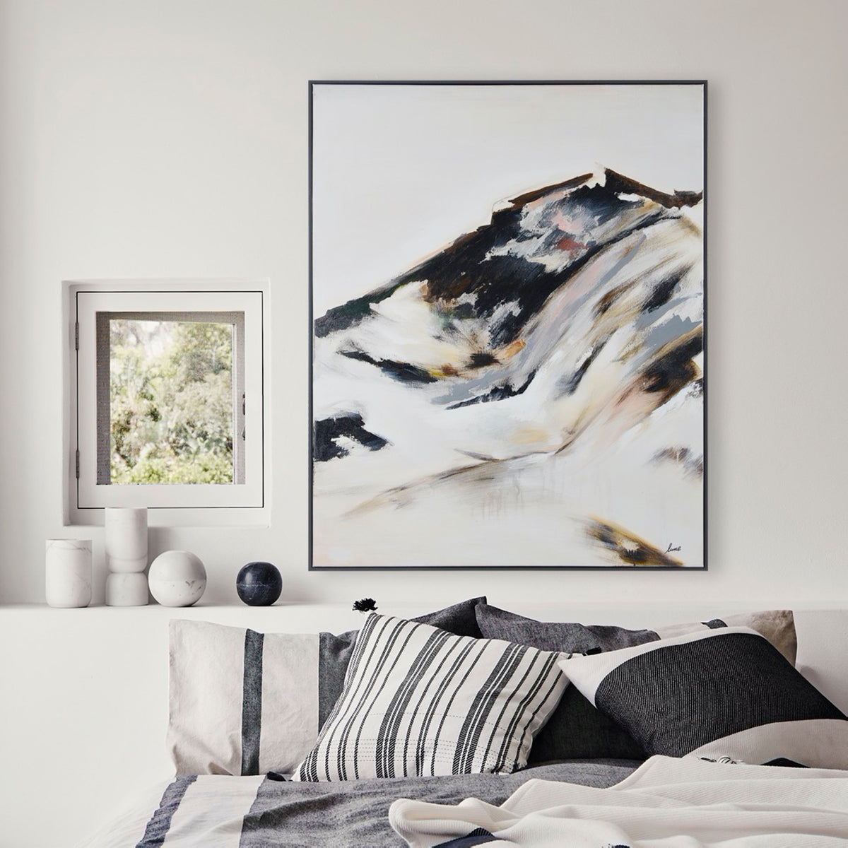 Infusion 40" Wide Canvas Art, Black-Canvas Prints-DECOROLALA