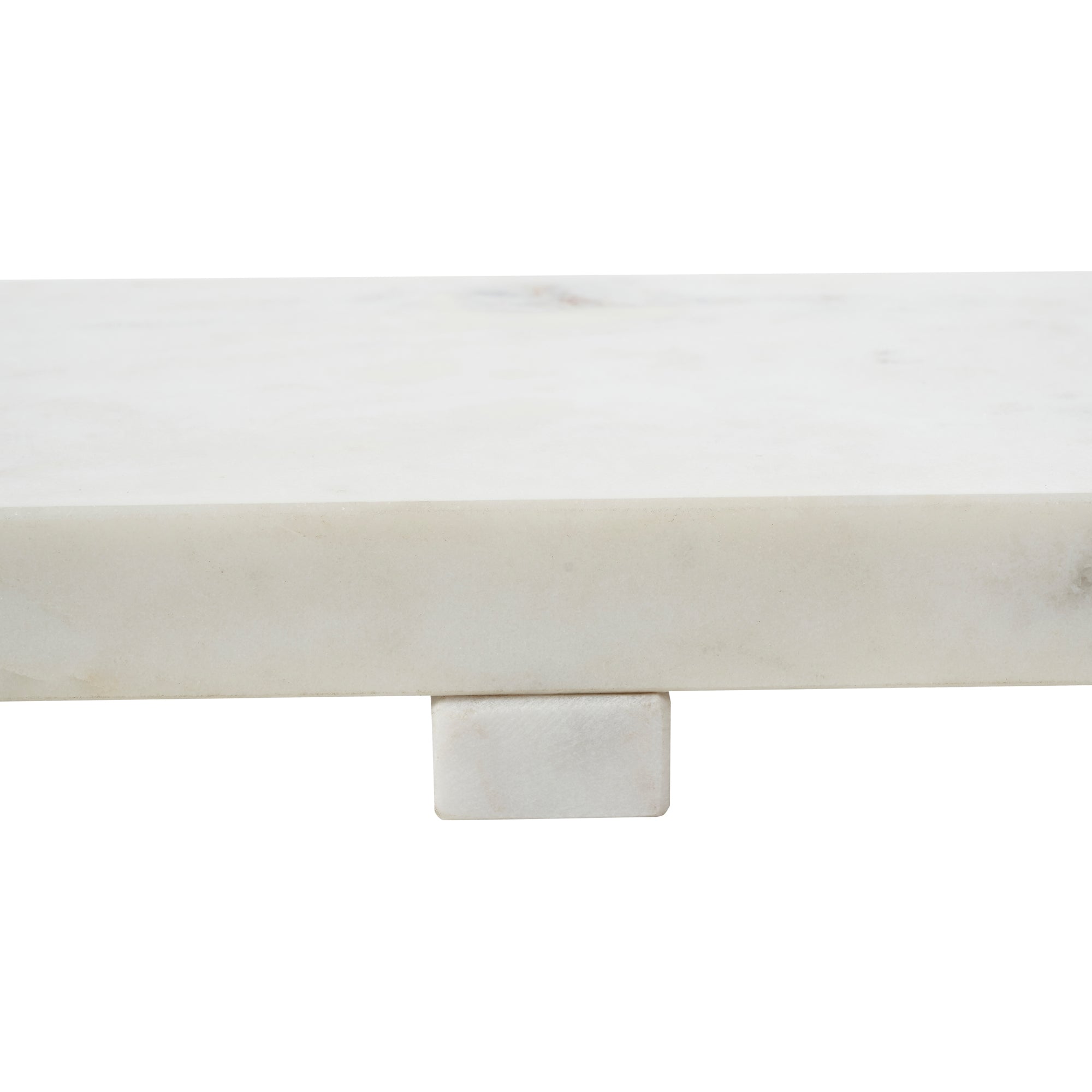 Inka Indoor Marble Tray, White-Tray-DECOROLALA