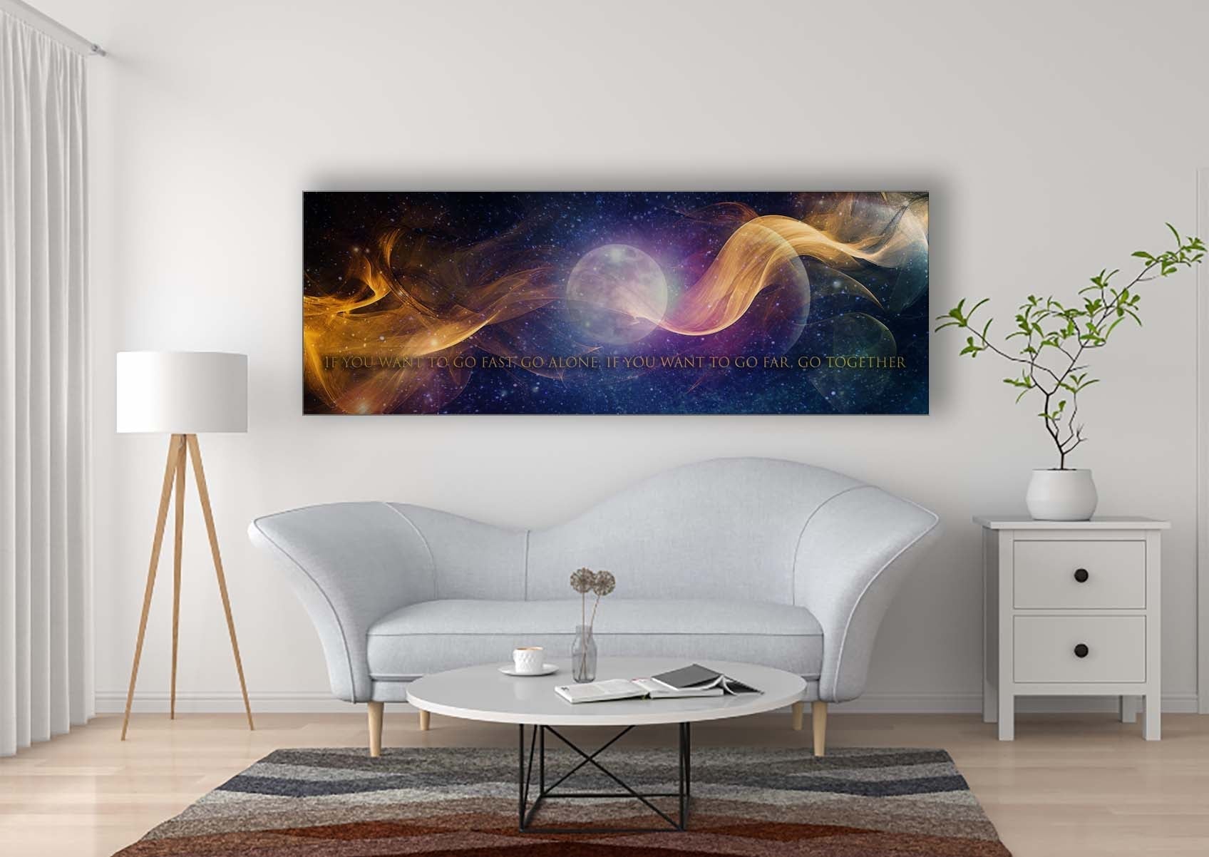 Inspiration Quote Canvas Wall Art 72x24 Large-Wall Art-DECOROLALA
