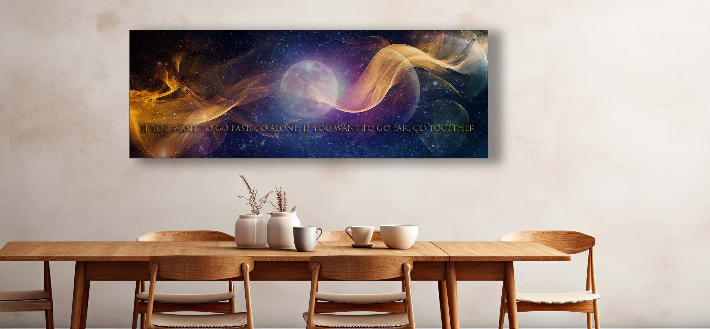 Inspiration Quote Canvas Wall Art 72x24 Large-Wall Art-DECOROLALA