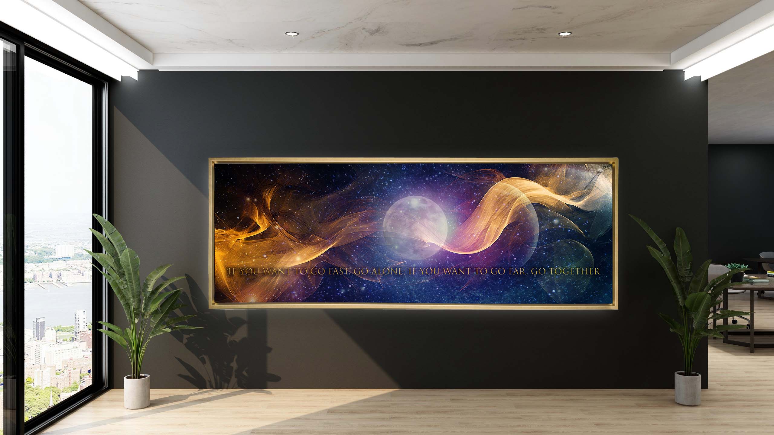 Inspiration Quote Canvas Wall Art 72x24 Large-Wall Art-DECOROLALA