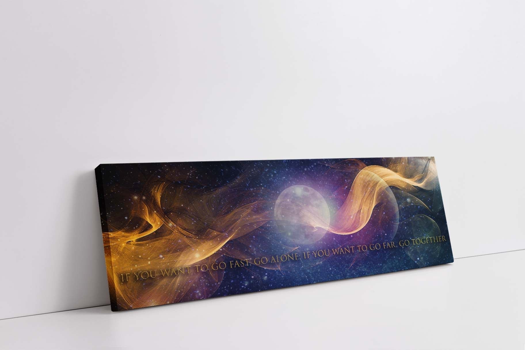 Inspiration Quote Canvas Wall Art 72x24 Large-Wall Art-DECOROLALA