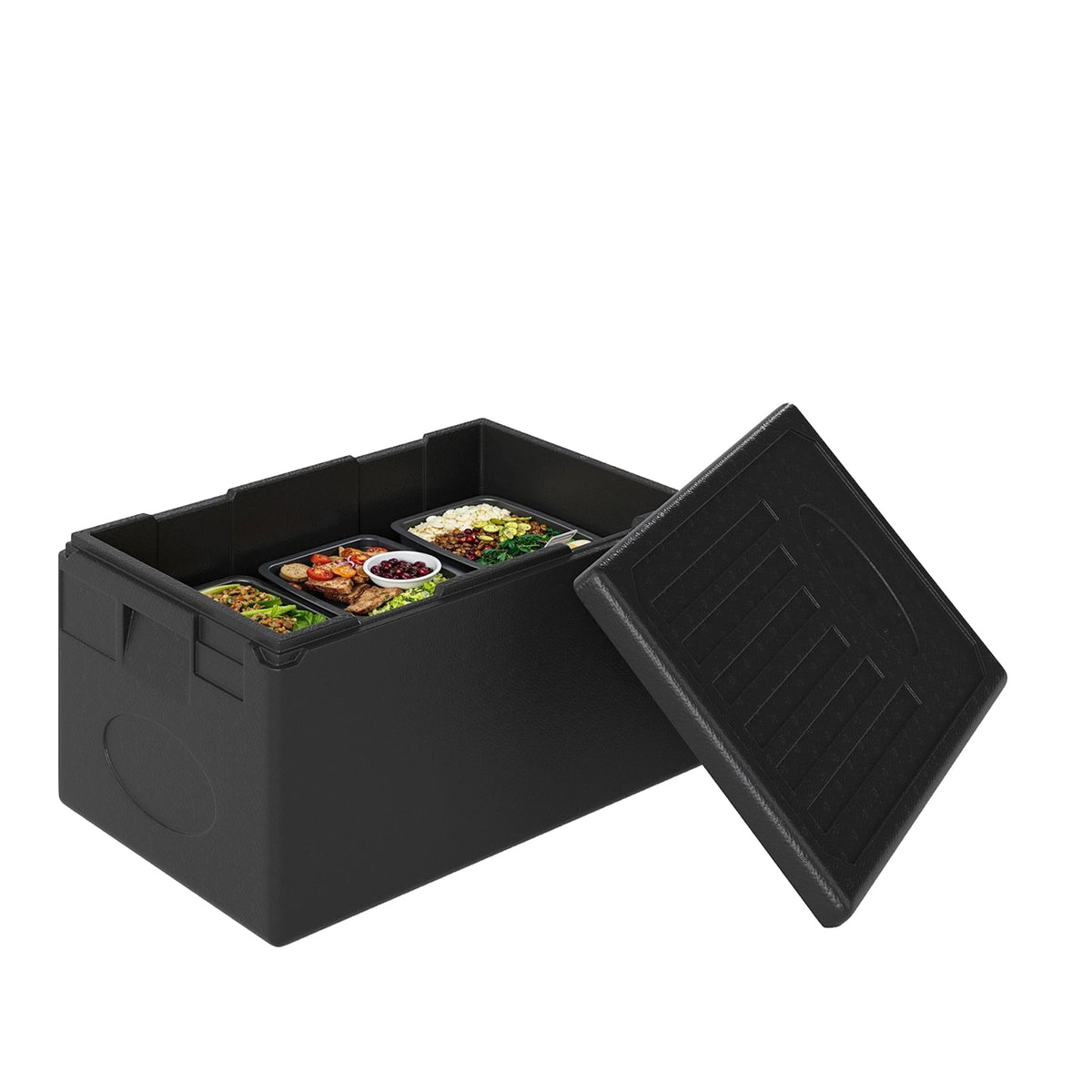 Insulated Food Pan Carrier 49 Qt Top Load Stackable Hot Box with Built-in Handles-Kitchen Appliances-DECOROLALA