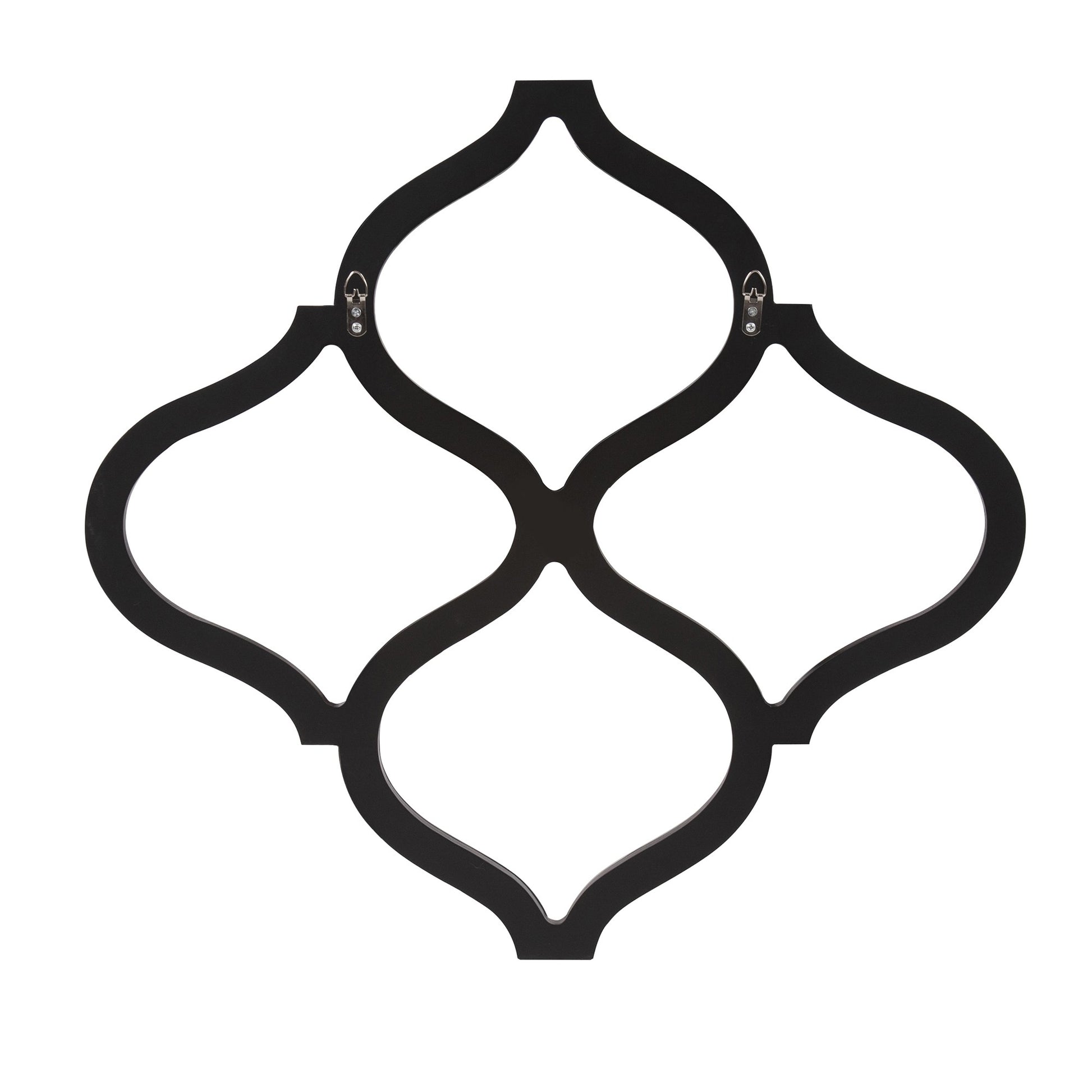 Interlocking Mirrored Curved Shapes With Beveled Edge-Mirrors-DECOROLALA