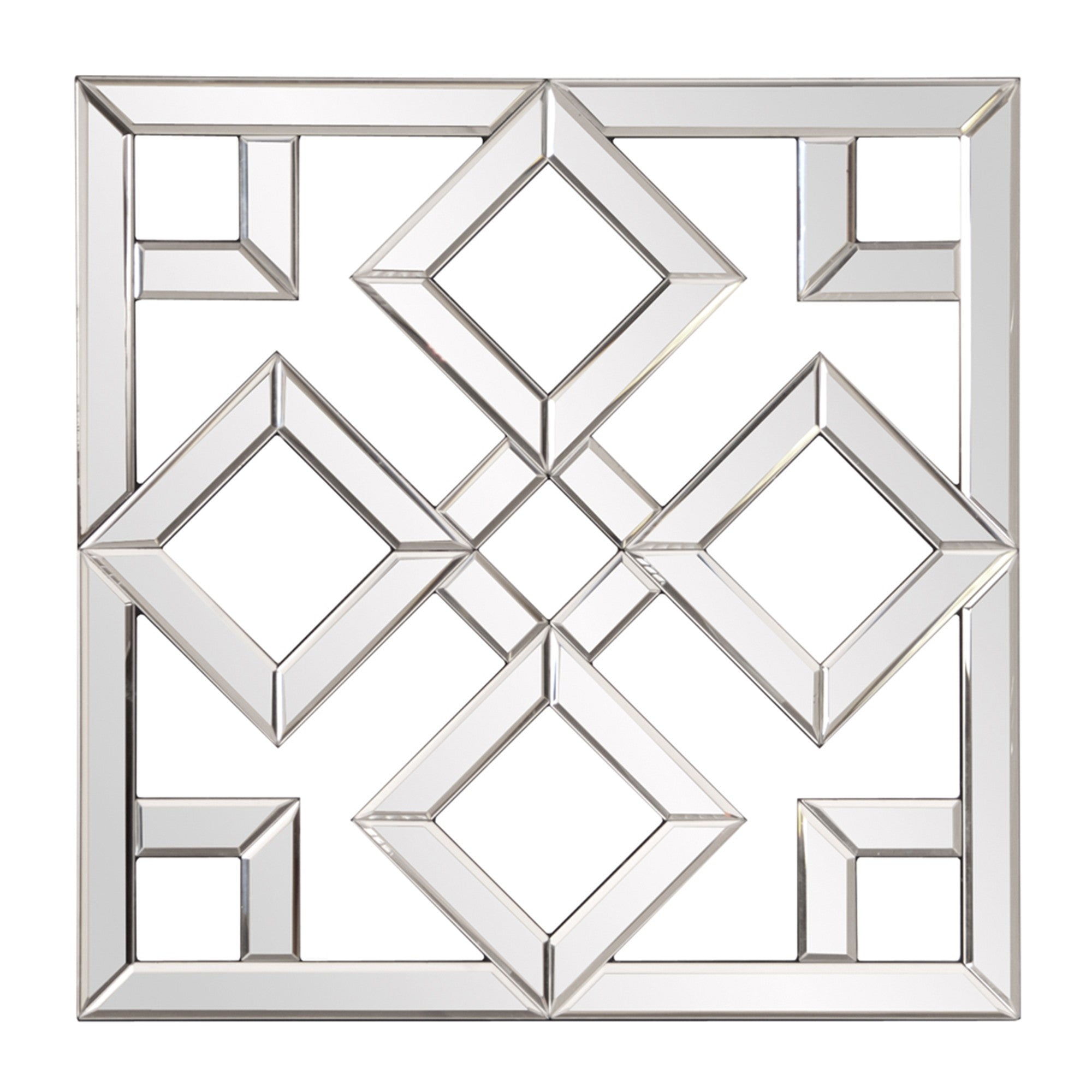 Interlocking Mirrored Squares With Lattice Design-Mirrors-DECOROLALA