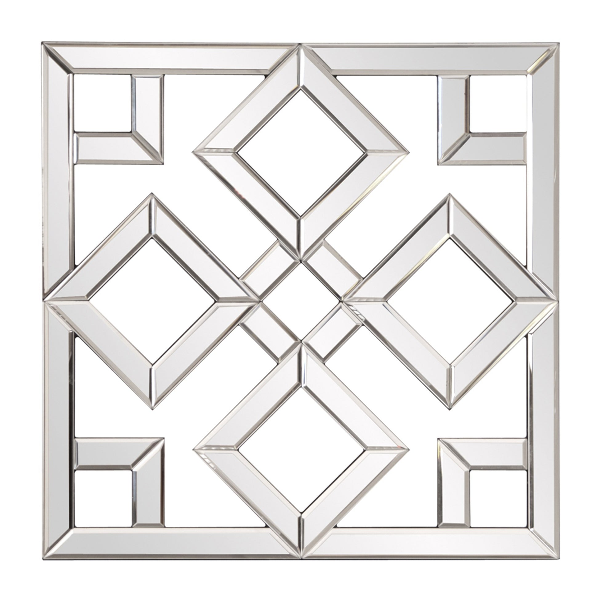 Interlocking Mirrored Squares With Lattice Design-Mirrors-DECOROLALA