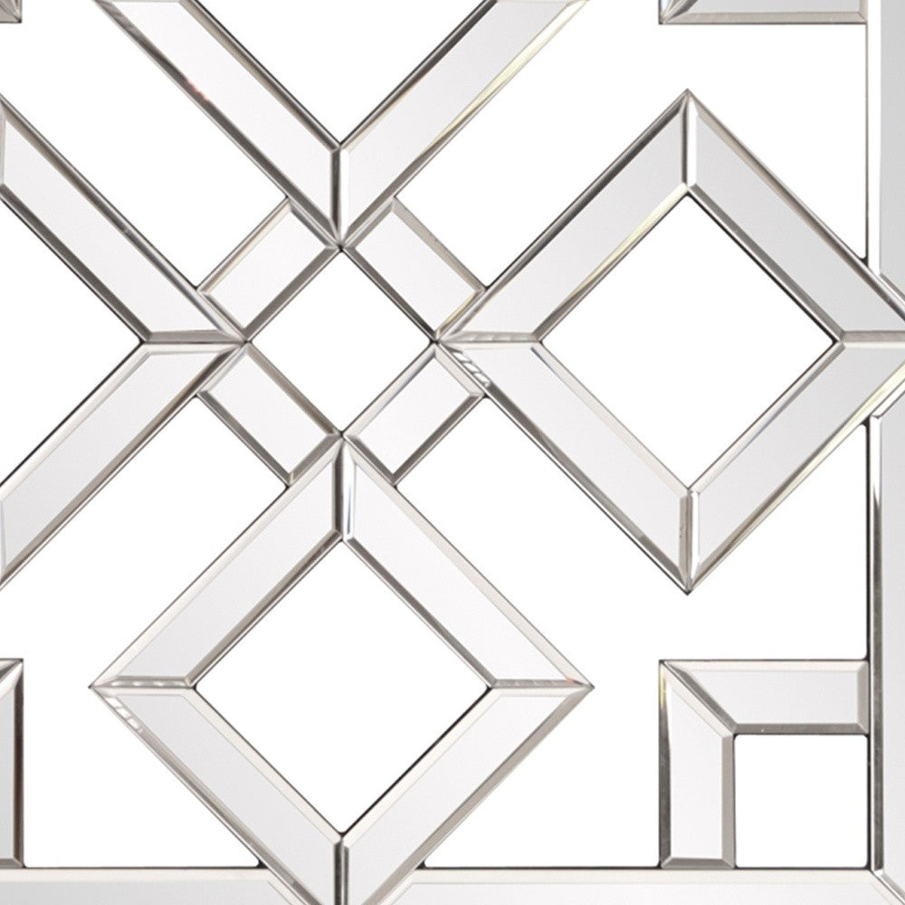 Interlocking Mirrored Squares With Lattice Design-Mirrors-DECOROLALA