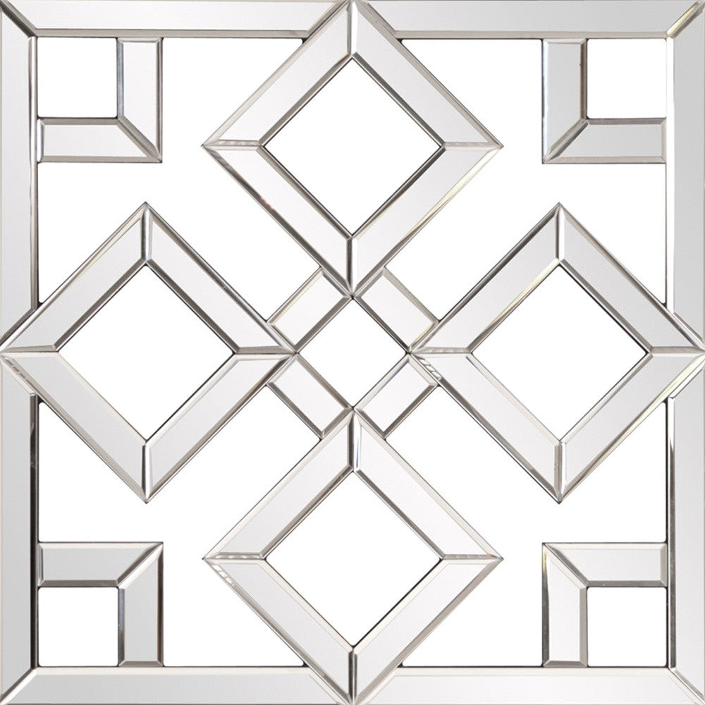Interlocking Mirrored Squares With Lattice Design-Mirrors-DECOROLALA