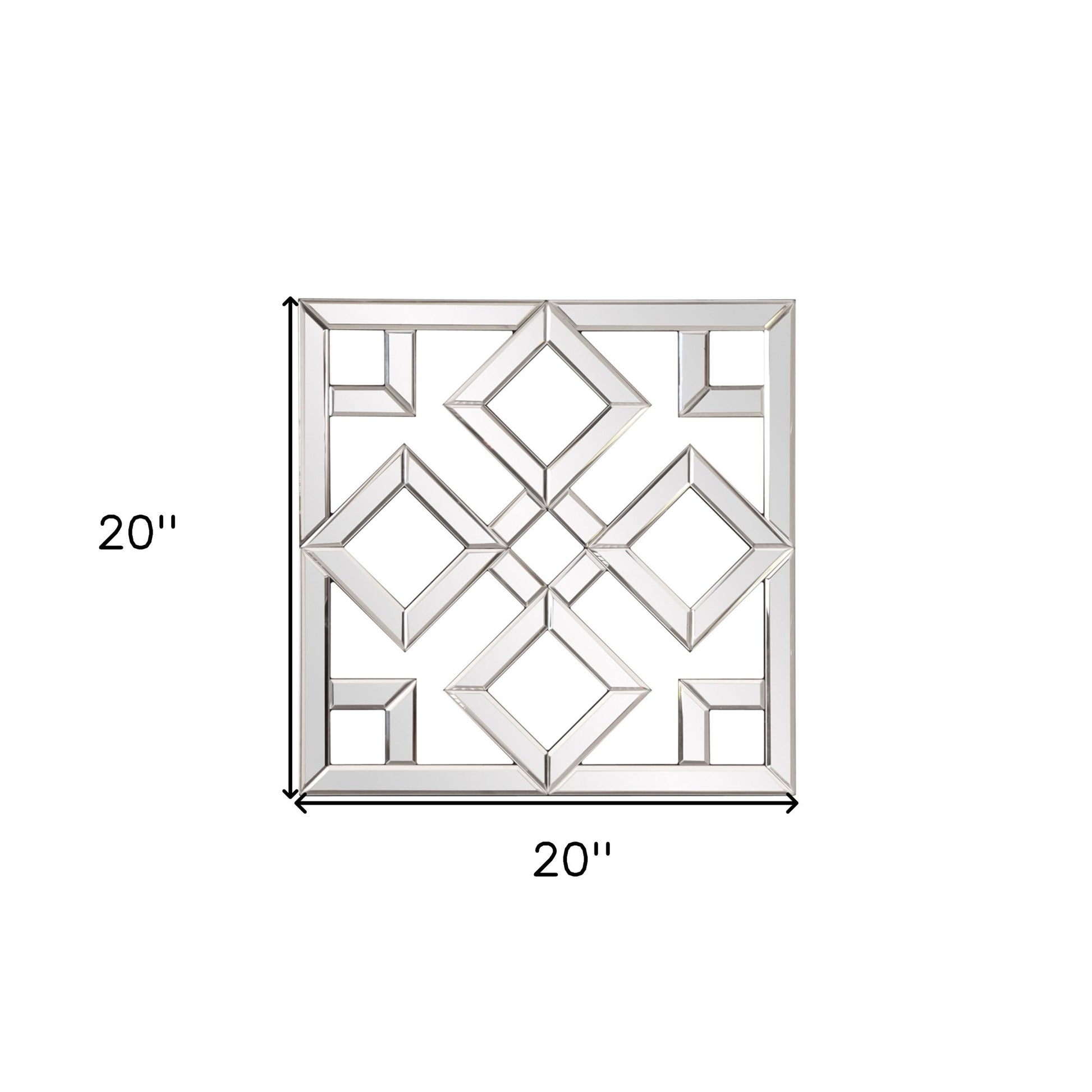 Interlocking Mirrored Squares With Lattice Design-Mirrors-DECOROLALA