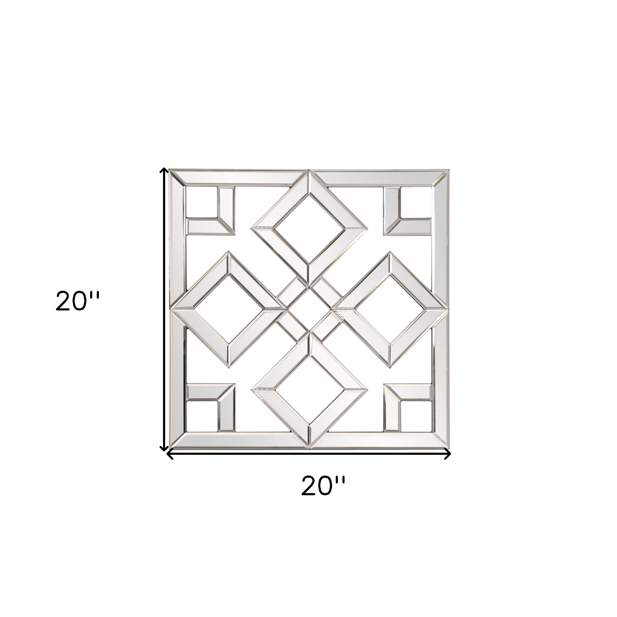 Interlocking Mirrored Squares With Lattice Design-Mirrors-DECOROLALA