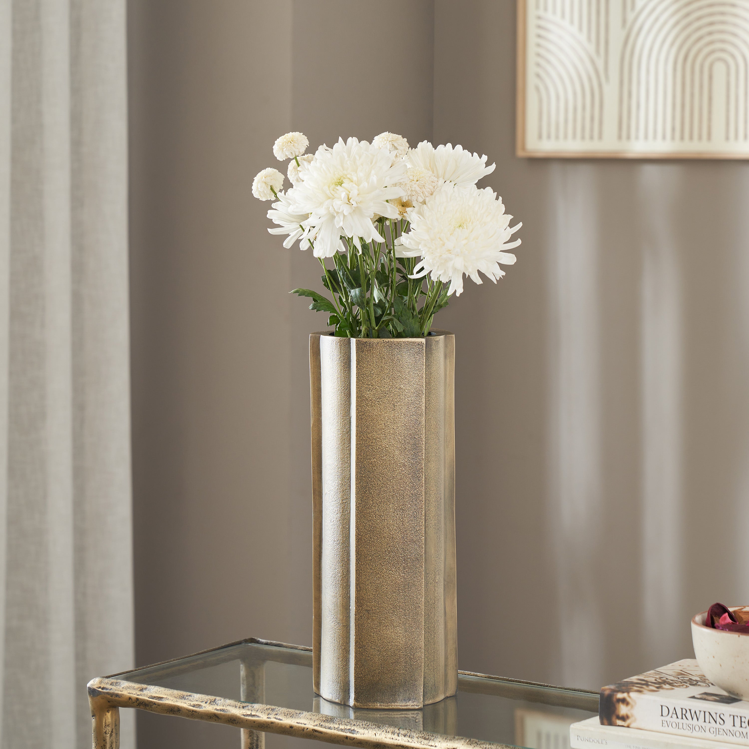 Interlude Indoor Vase, Yellow-Vase-DECOROLALA