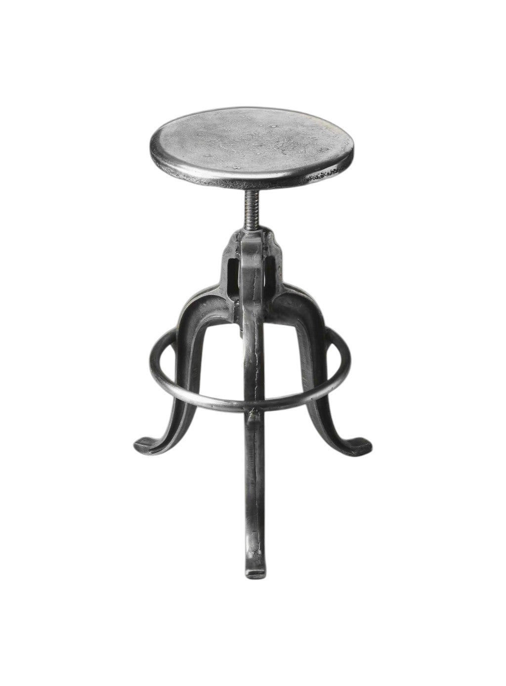 Iron Backless Swivel Bar Chair-Bar Chairs-DECOROLALA