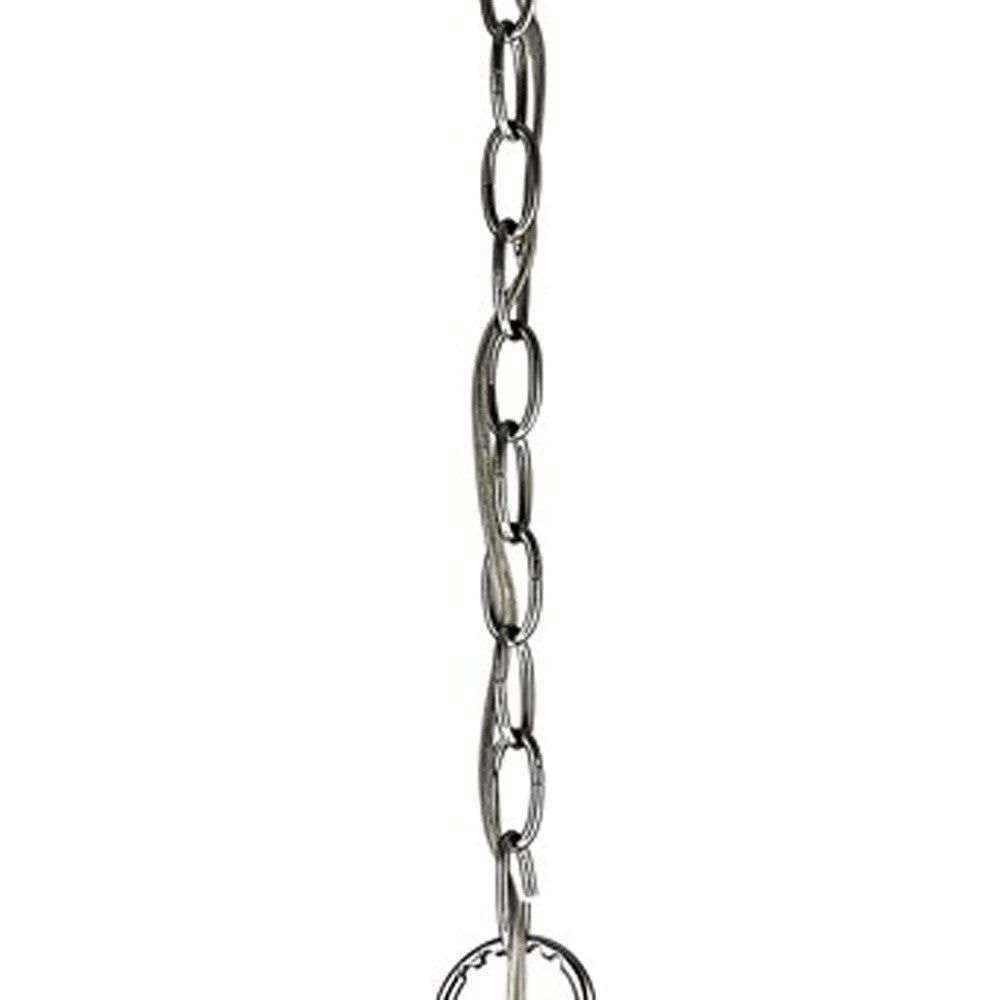 Isabella 4-Light Polished Nickel Drum Pendant With Crystal Accents-Pendants-Hanging Lights-DECOROLALA