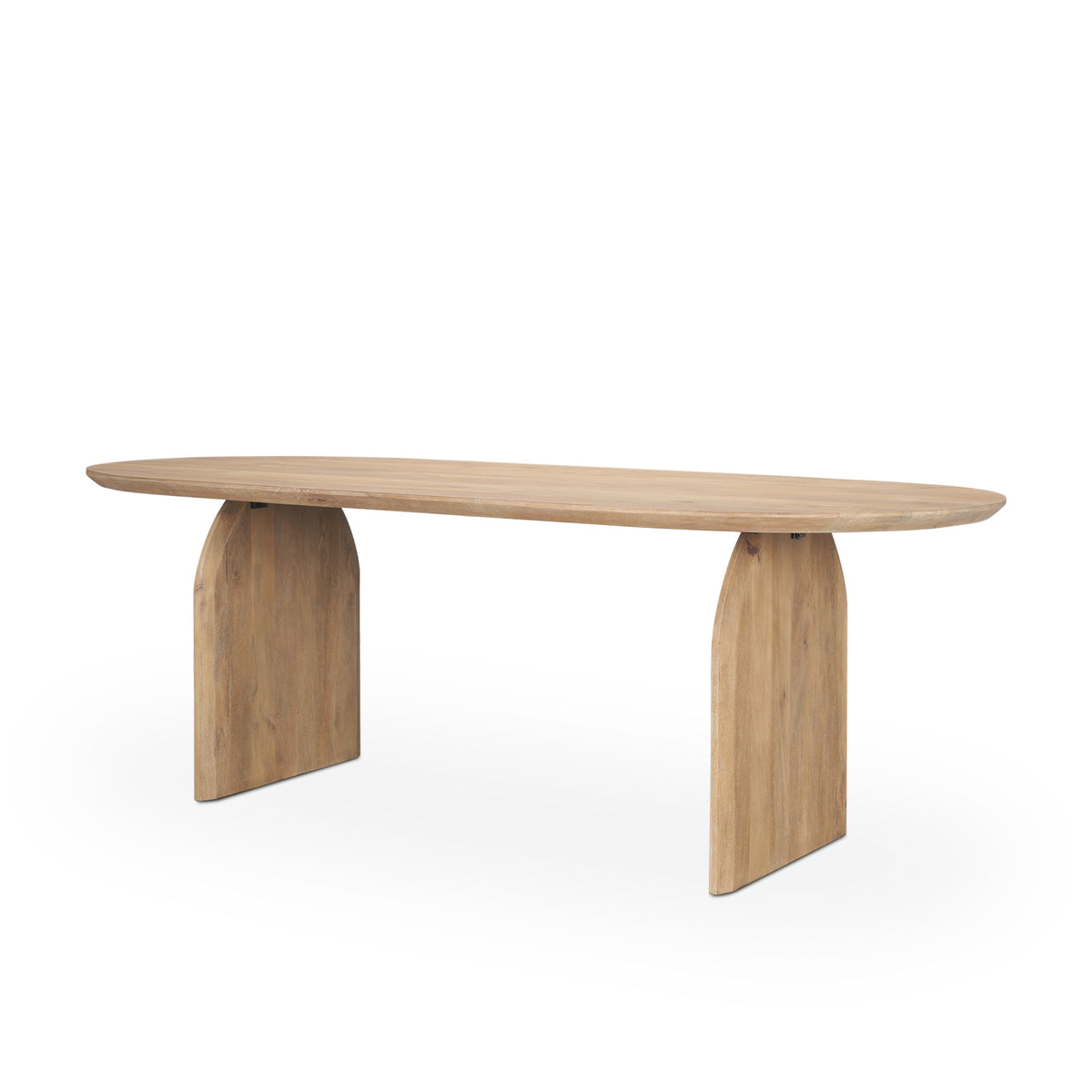 Isla 86.5"L x 39"W Oval Dining Table | Modern | Wood | Seats 6-Dining Tables-DECOROLALA