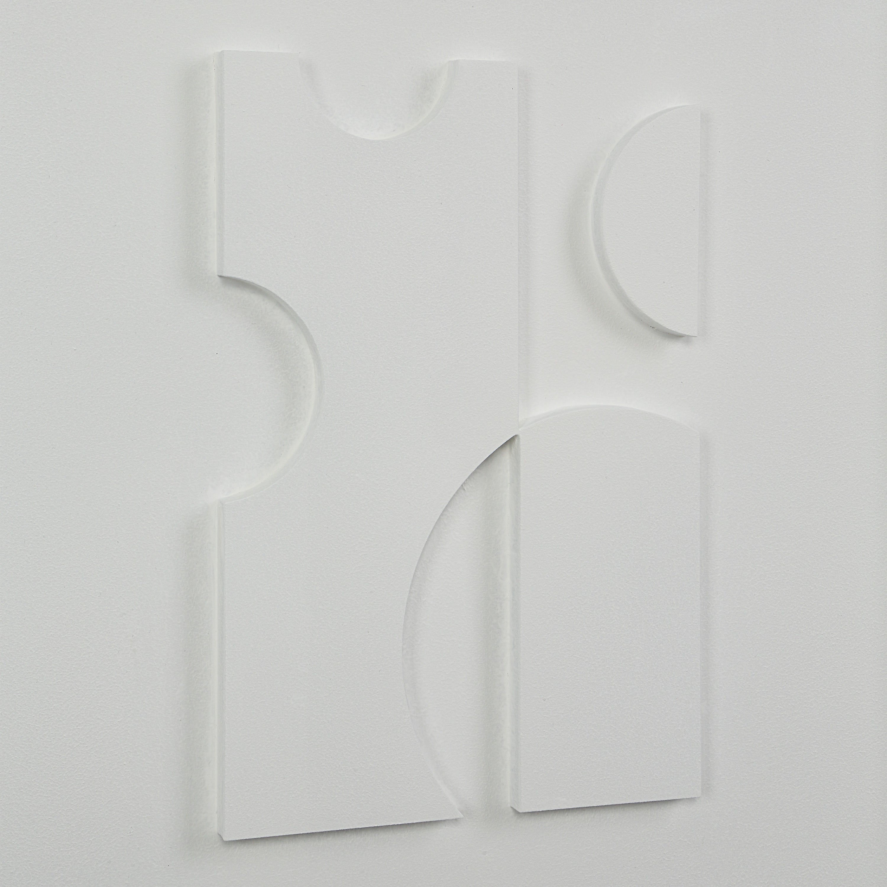 Ispra 19" Wide Wall Decor, Matte White-Wall Art-DECOROLALA