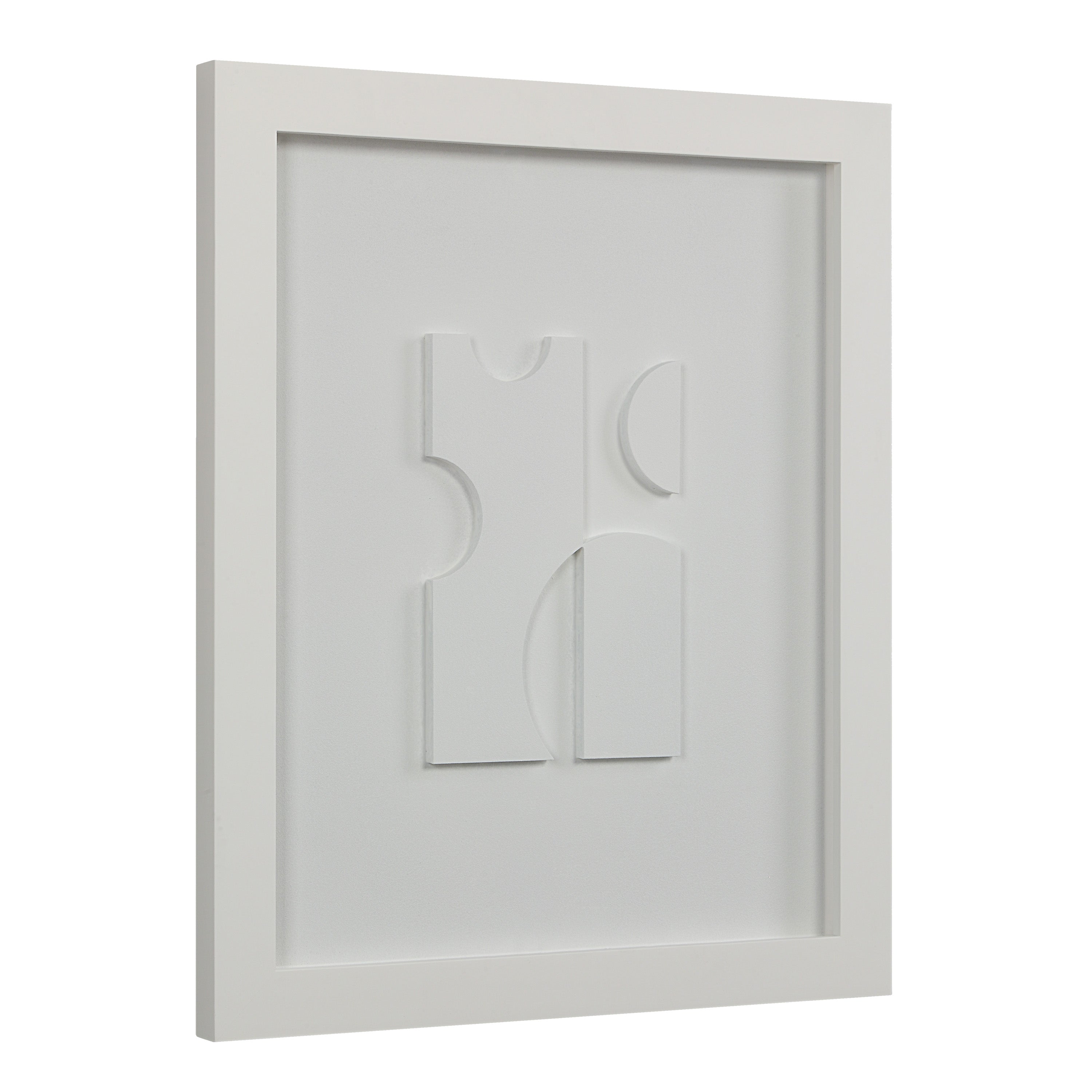 Ispra 19" Wide Wall Decor, Matte White-Wall Art-DECOROLALA