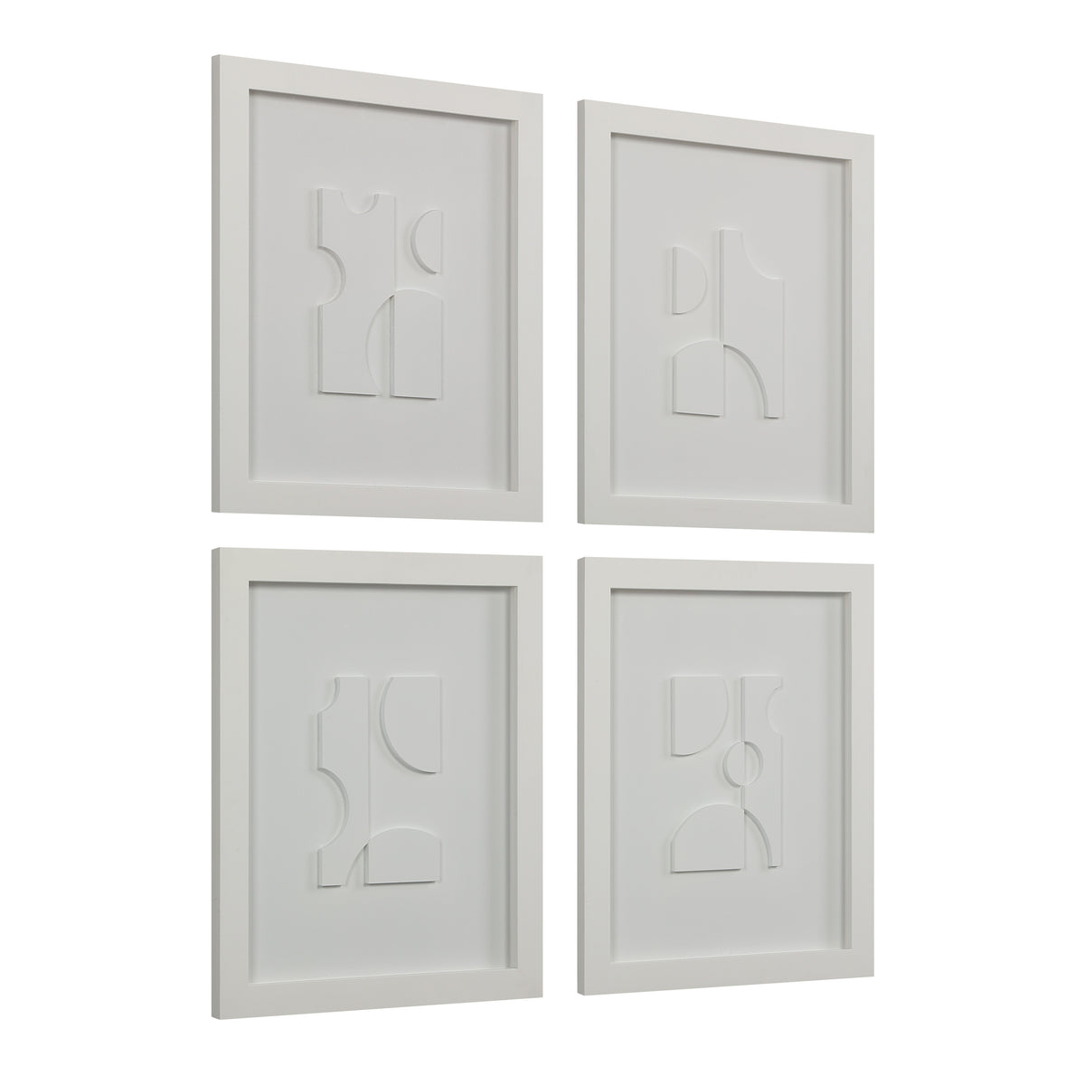 Ispra 19" Wide Wall Decor, Matte White-Wall Art Prints-DECOROLALA