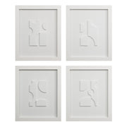 Ispra 19" Wide Wall Decor, Matte White-Wall Art Prints-DECOROLALA