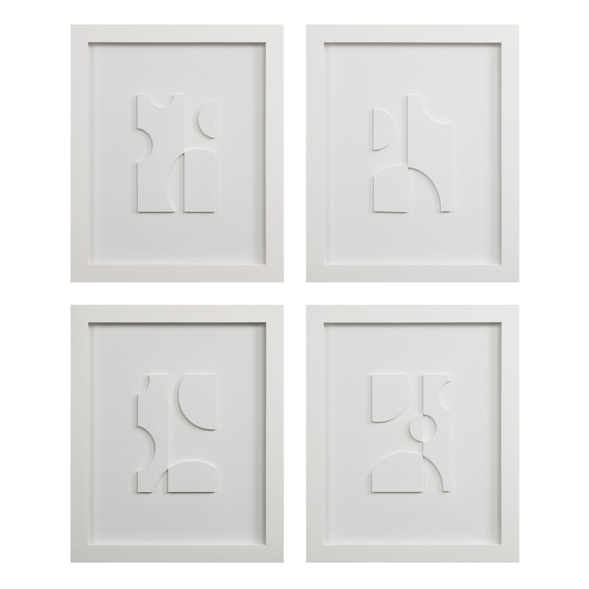 Ispra 19" Wide Wall Decor, Matte White-Wall Art Prints-DECOROLALA