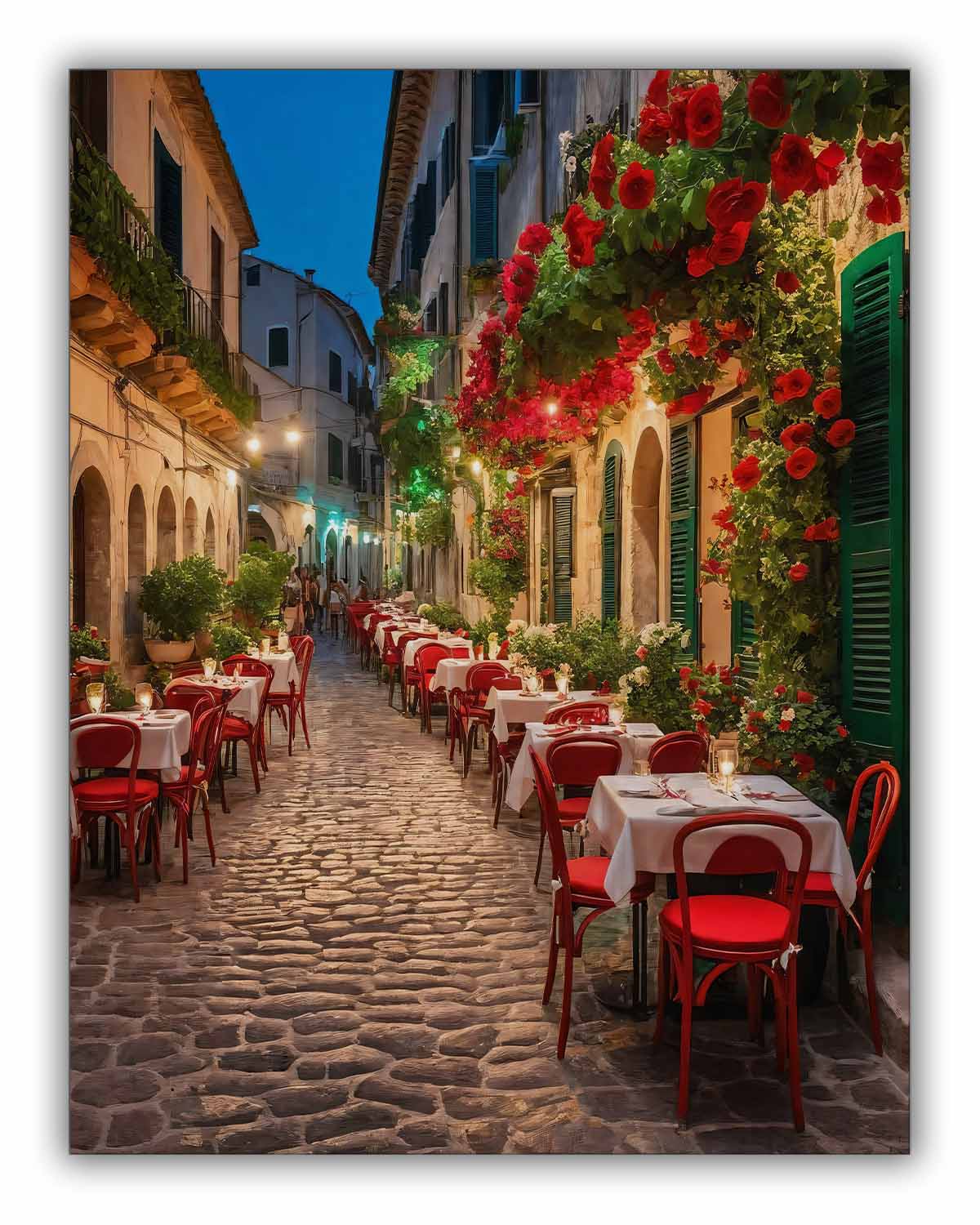 Italian Cafe 36" x 48" Fine Art Canvas-Canvas Print-DECOROLALA