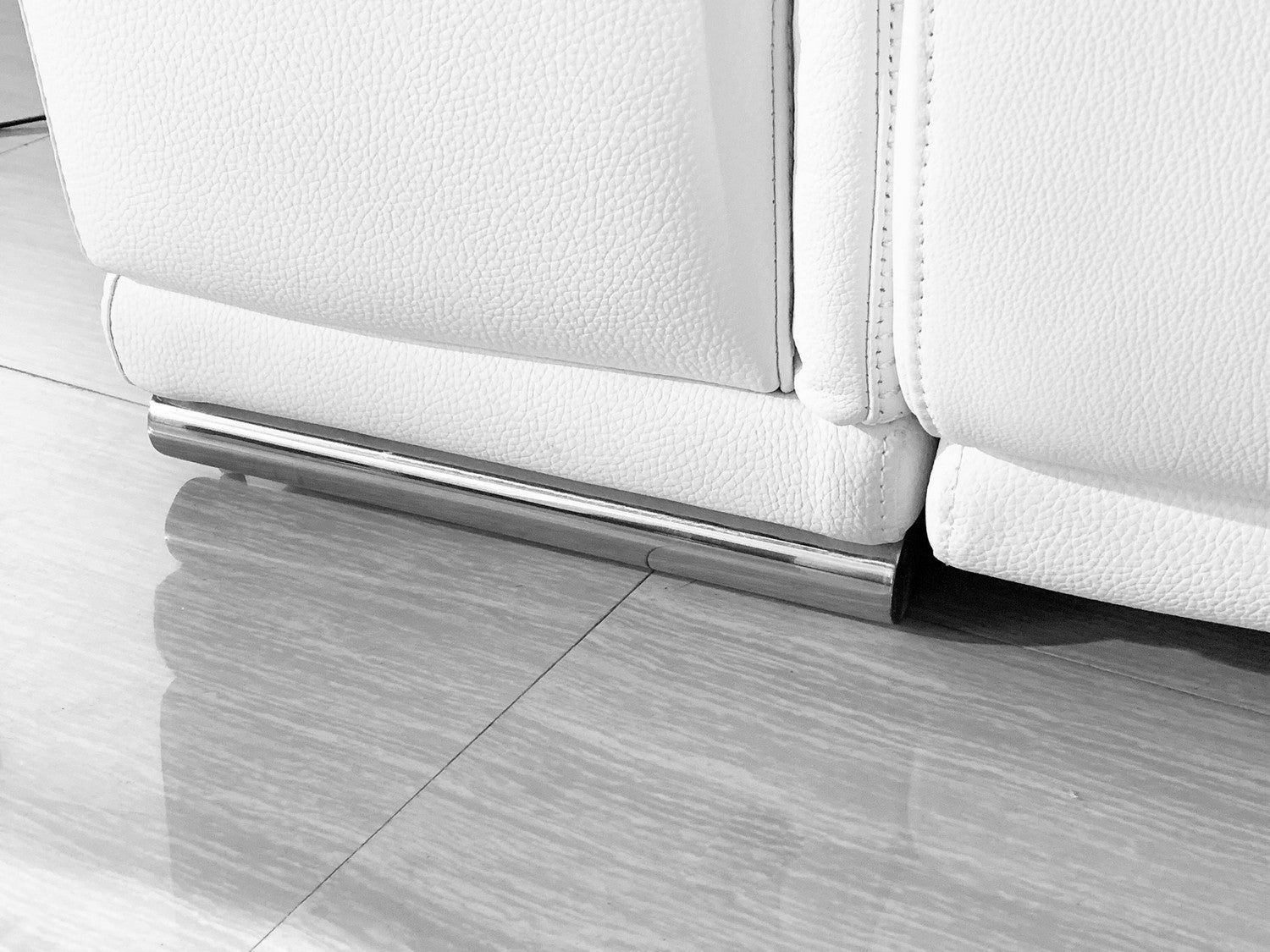 Italian Leather Power Reclining U Shaped Eight Piece Corner Sectional With Console-Sectionals-DECOROLALA