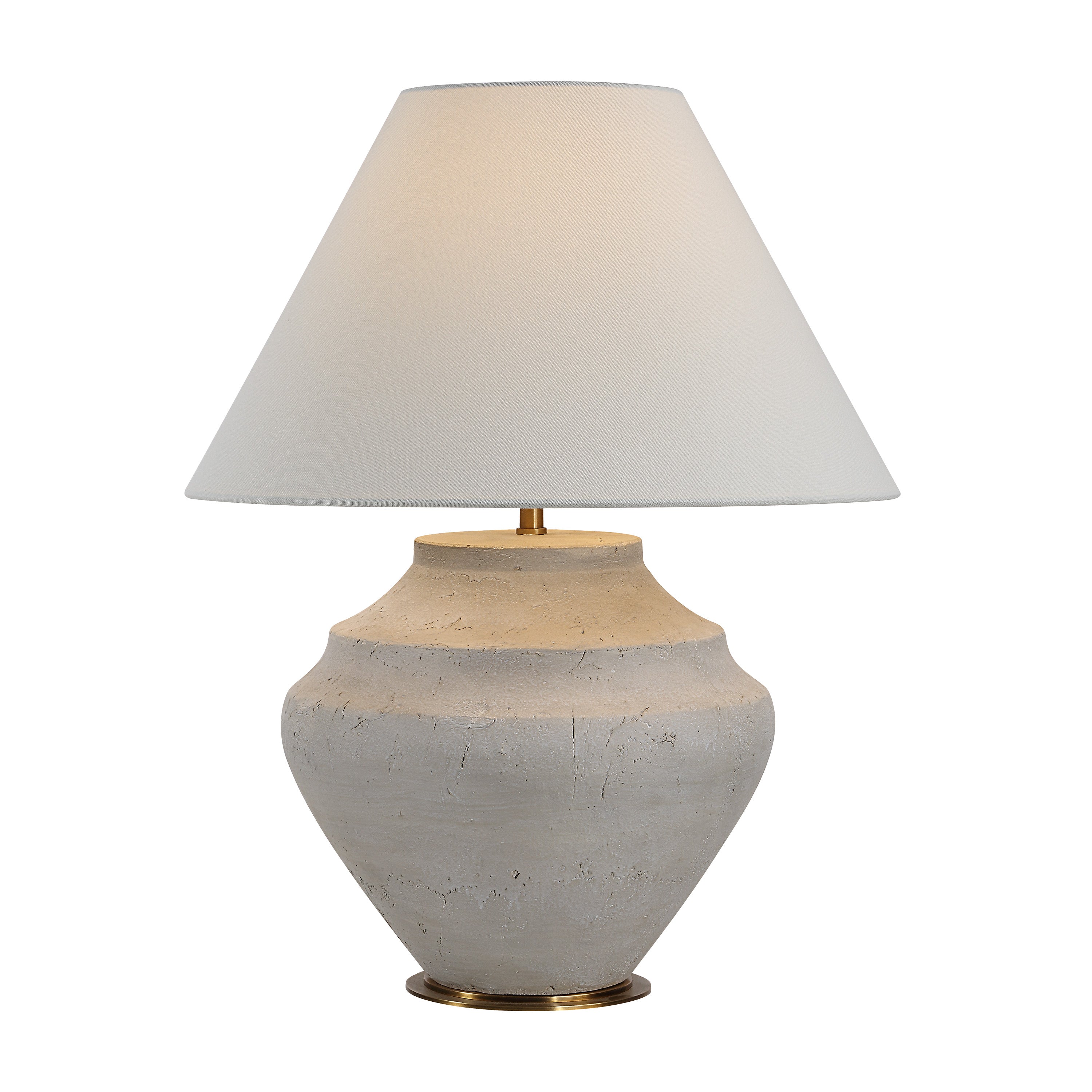 Iulia 22.75" Table Lamp, Antique Beige Ceramic-Table Lamp-DECOROLALA