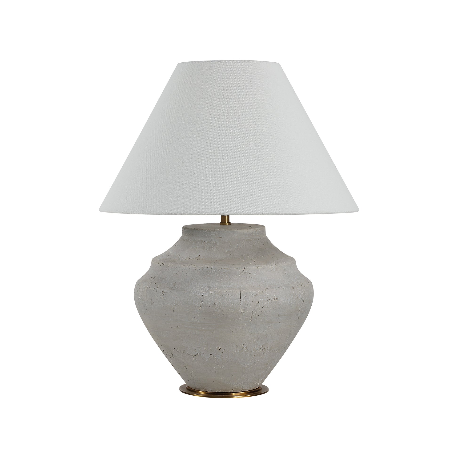 Iulia 22.75" Table Lamp, Antique Beige Ceramic-Table Lamp-DECOROLALA